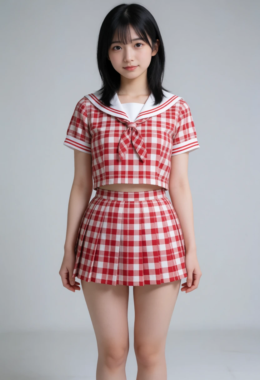 チェック柄セーラーアイドル