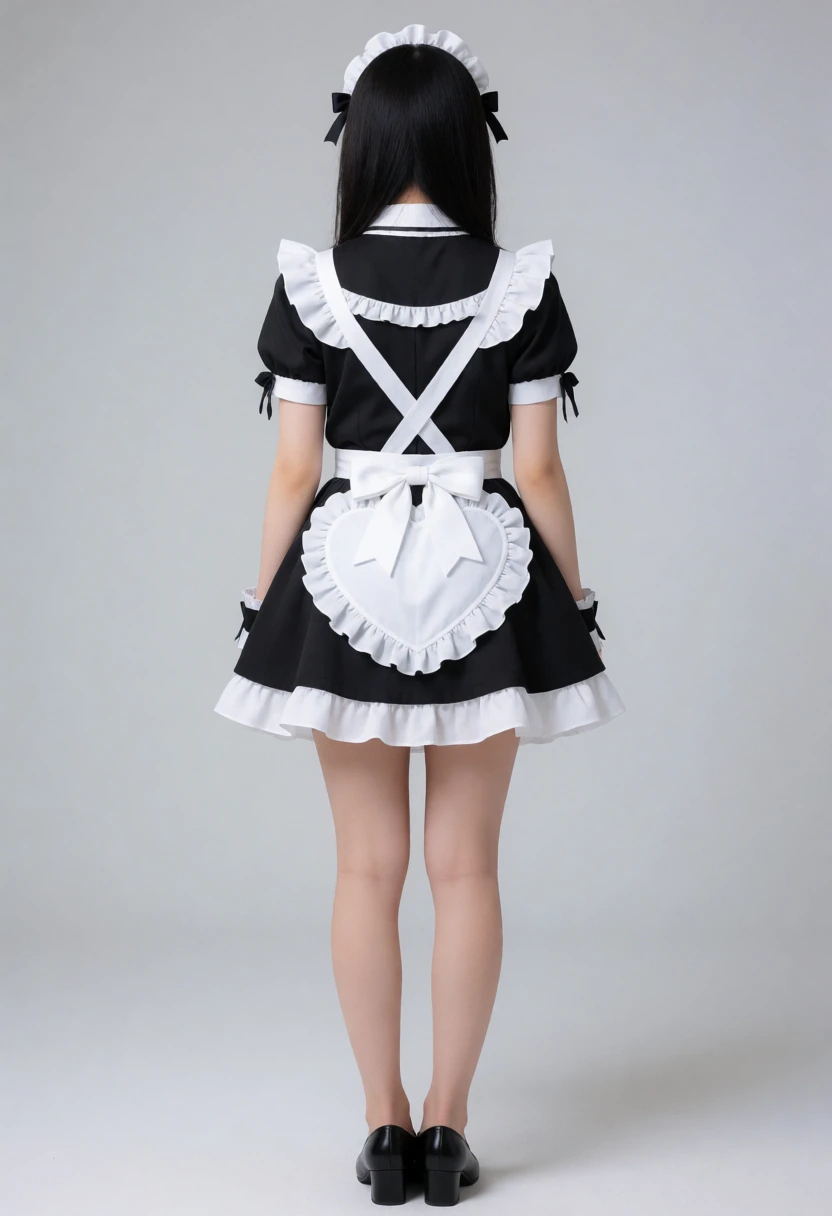 メイド風 ハートエプロン