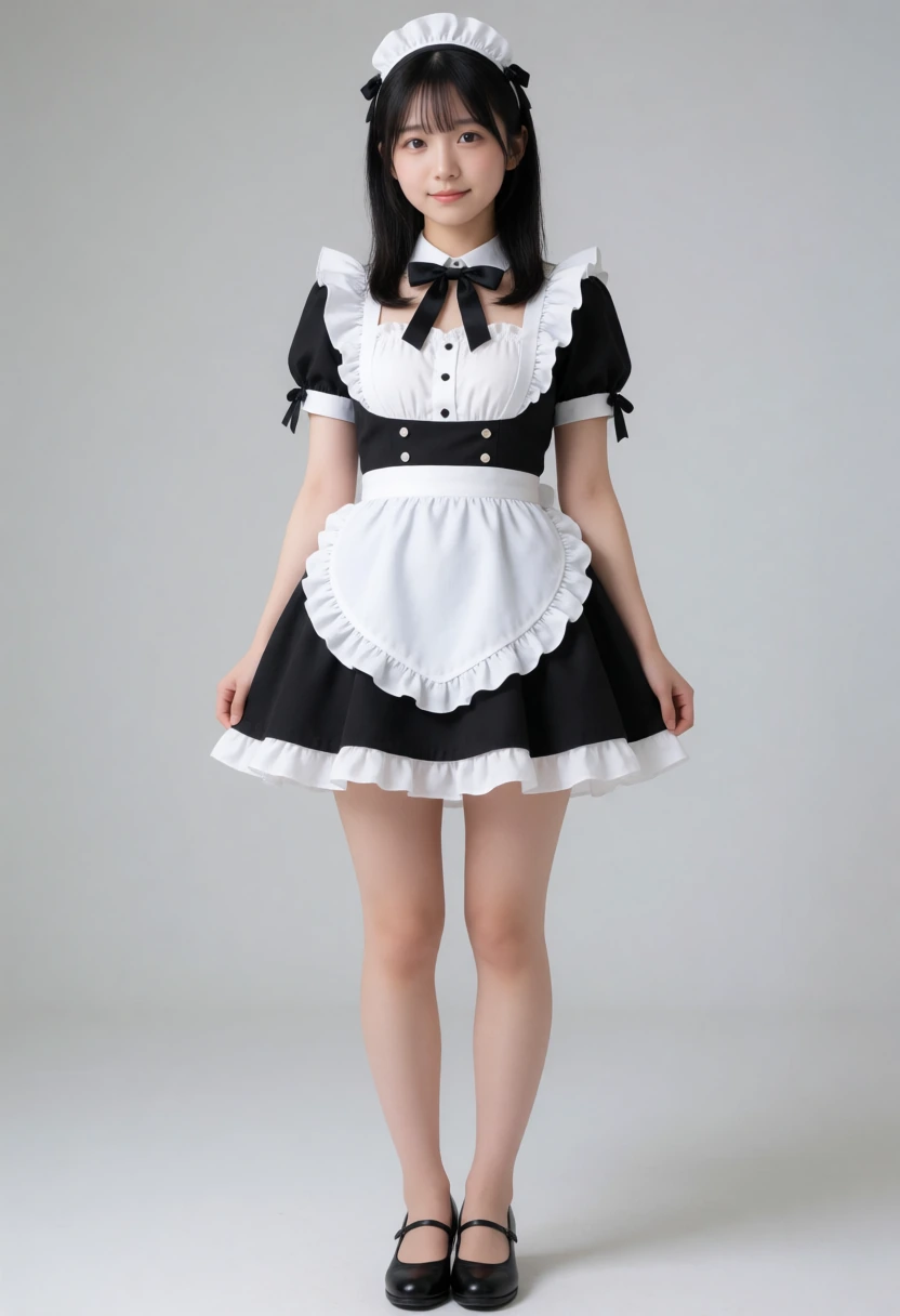 メイド風 ハートエプロン