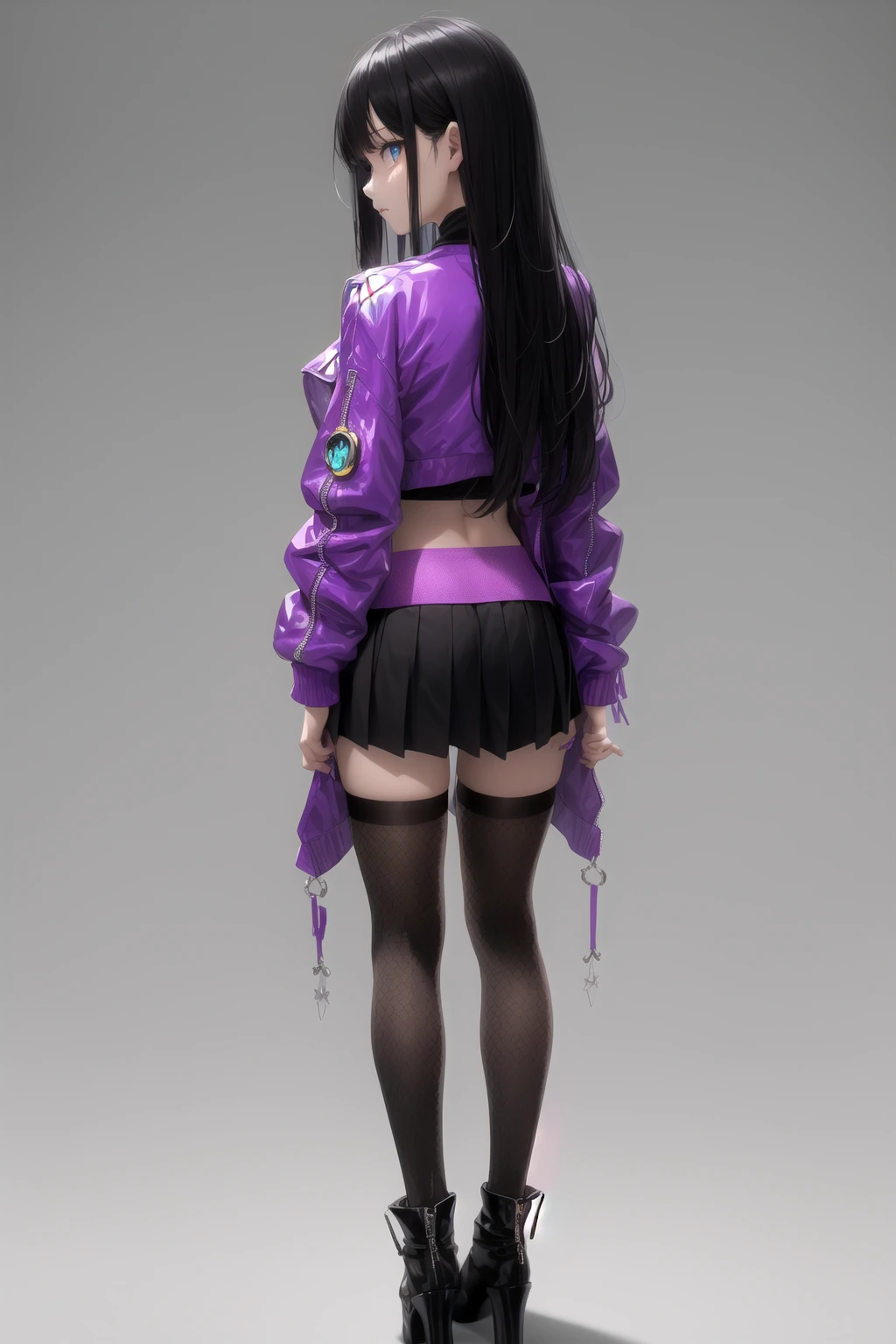 サイバー ネオンパープル