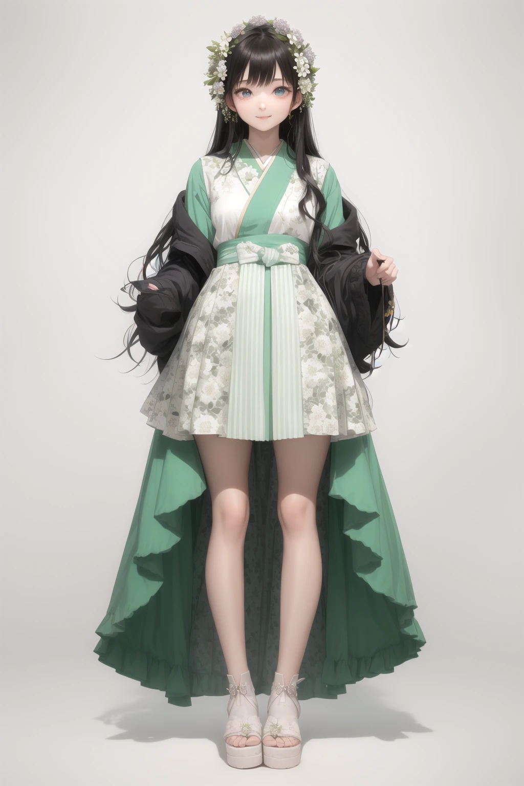 ミントグリーン 春ドレス