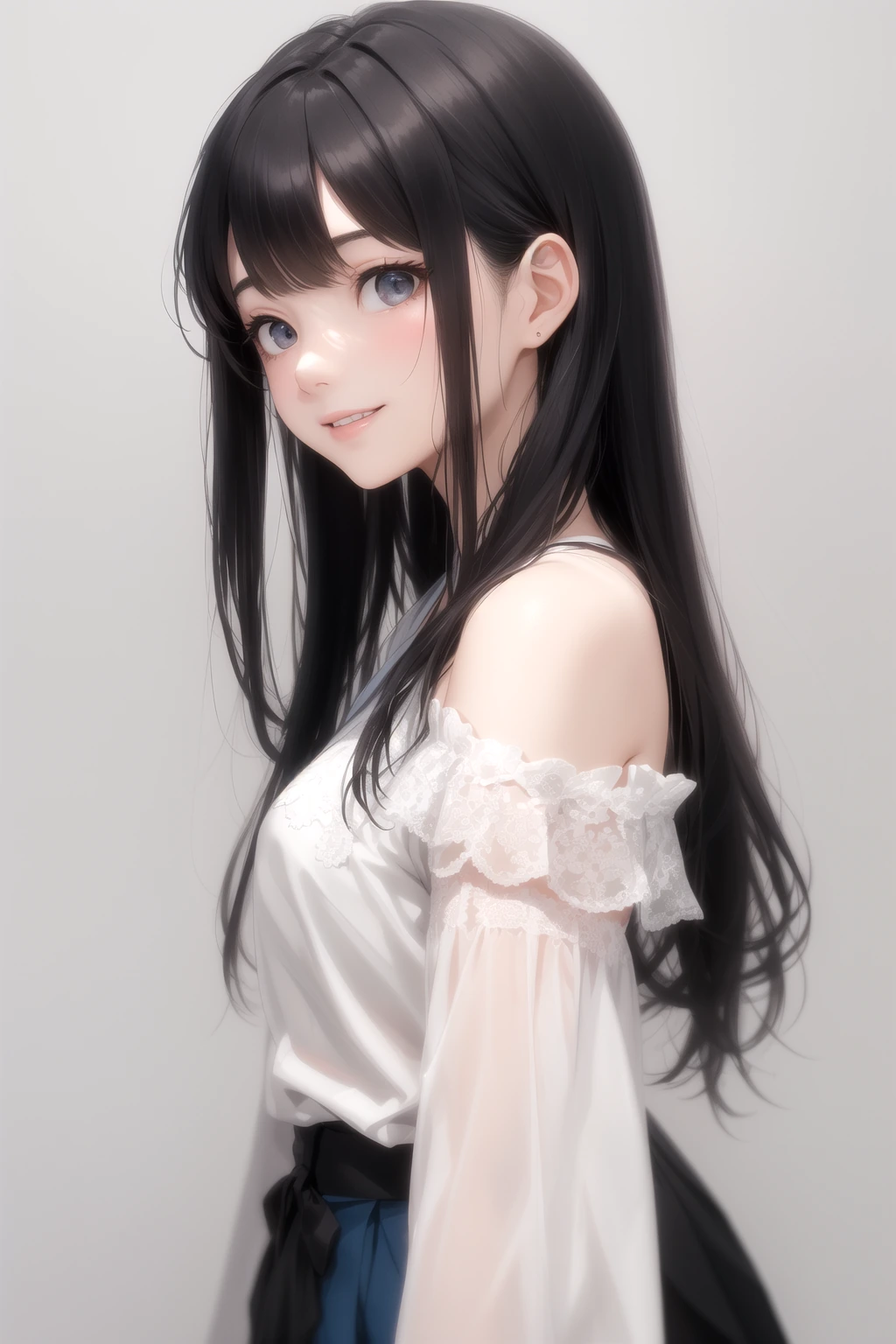 肩越しショット