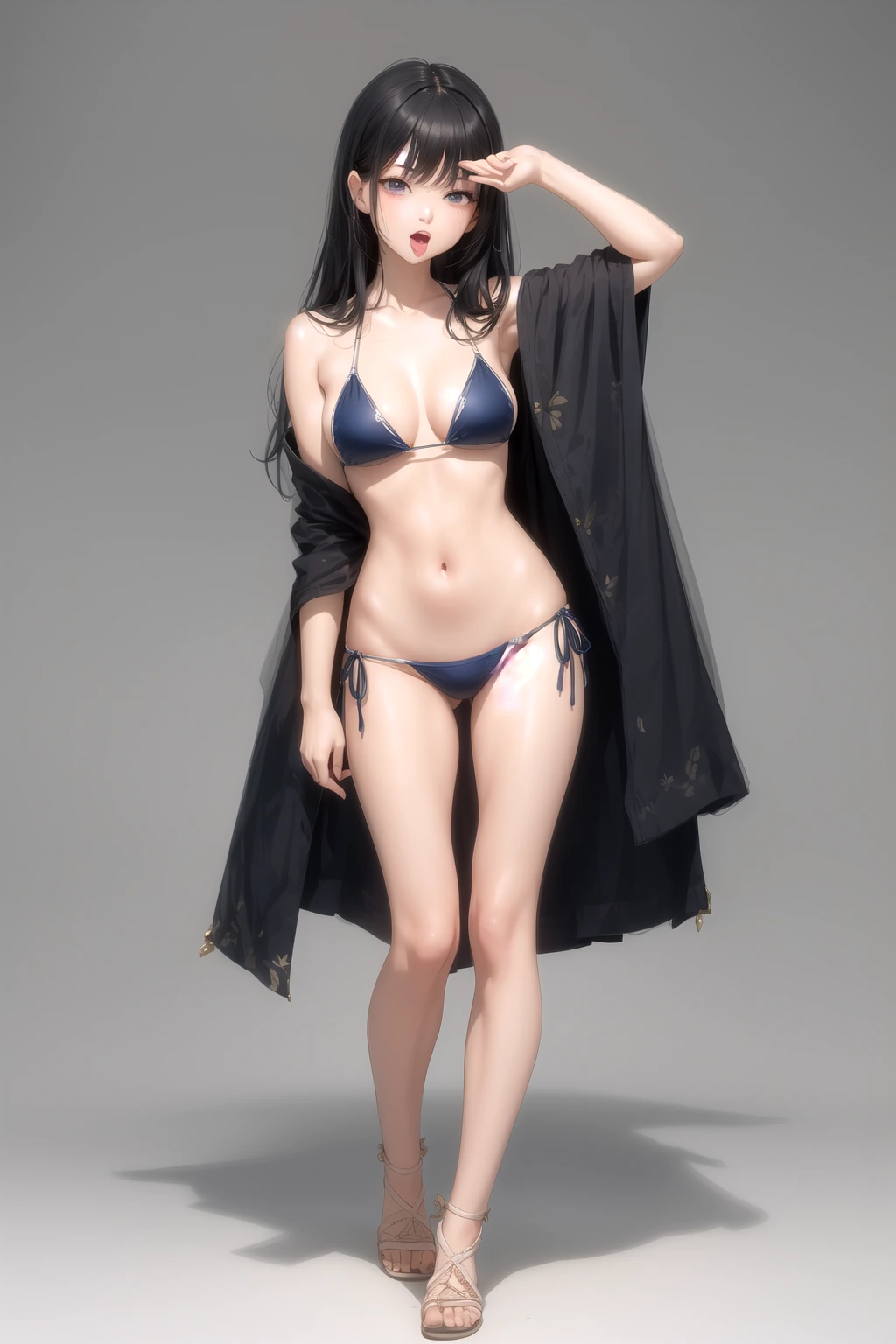 ちょこっと舌出し