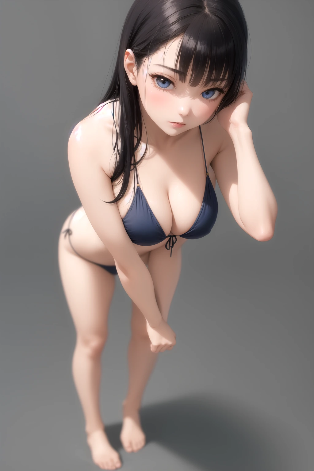 キャンドルを見つめる