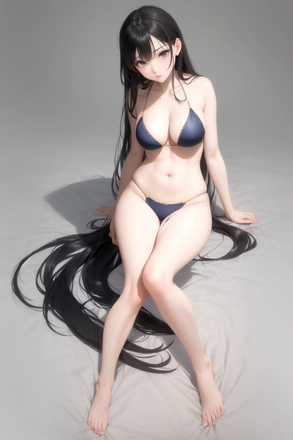 横向きでボディライン