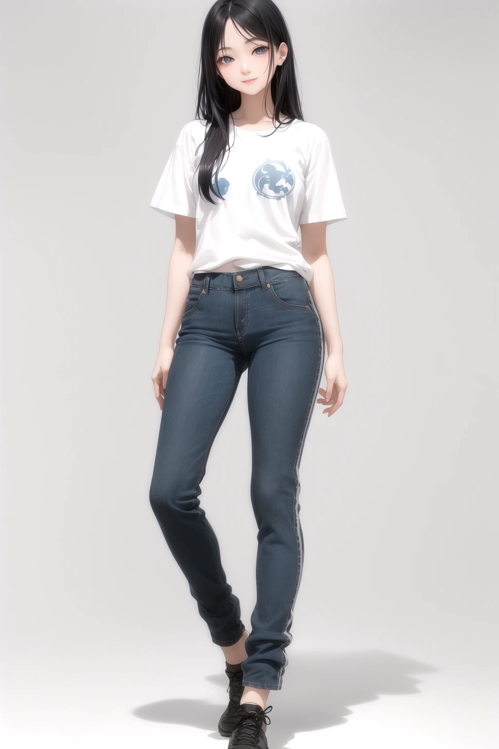 白ロゴTシャツ