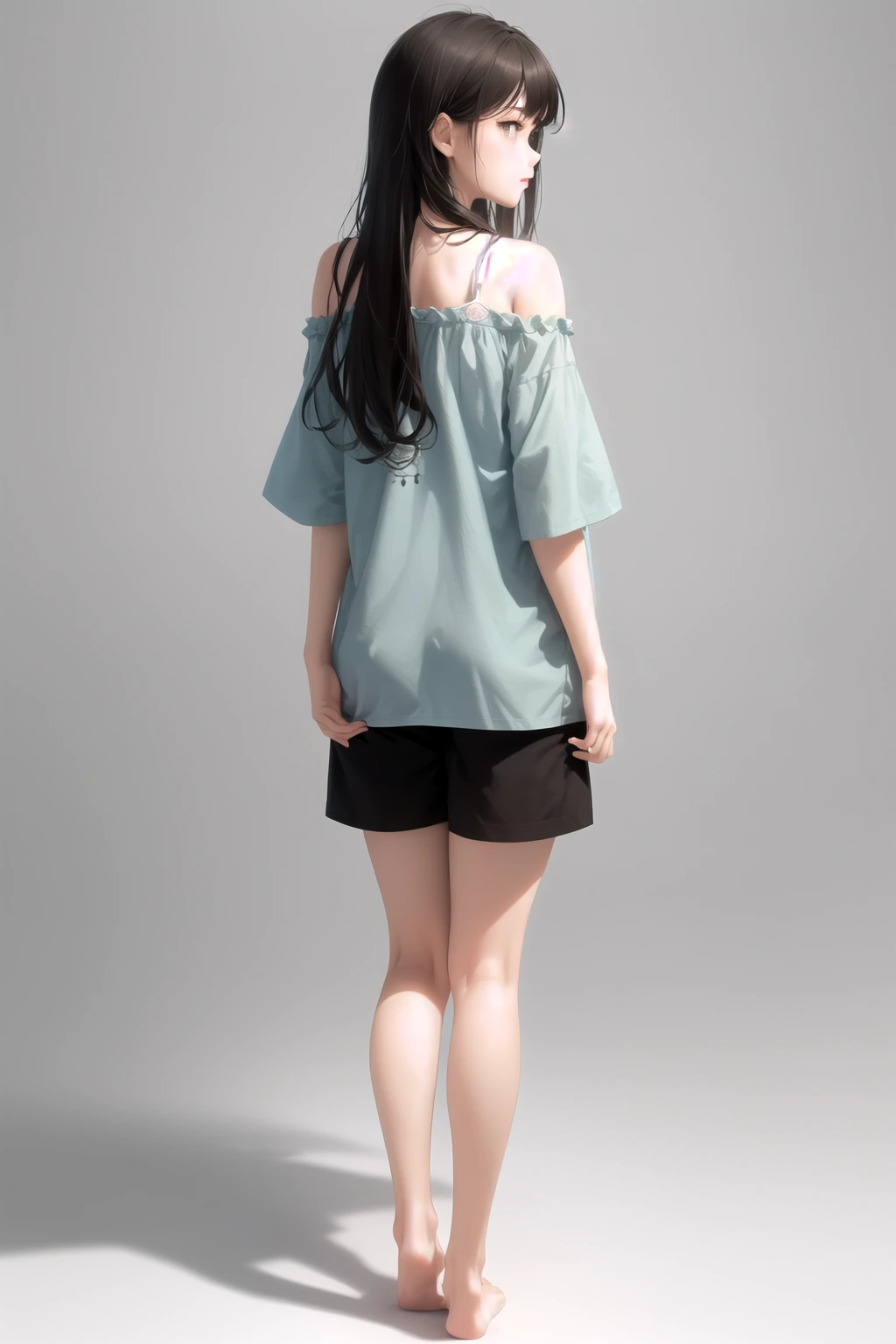 キャミ＋ショートパンツ