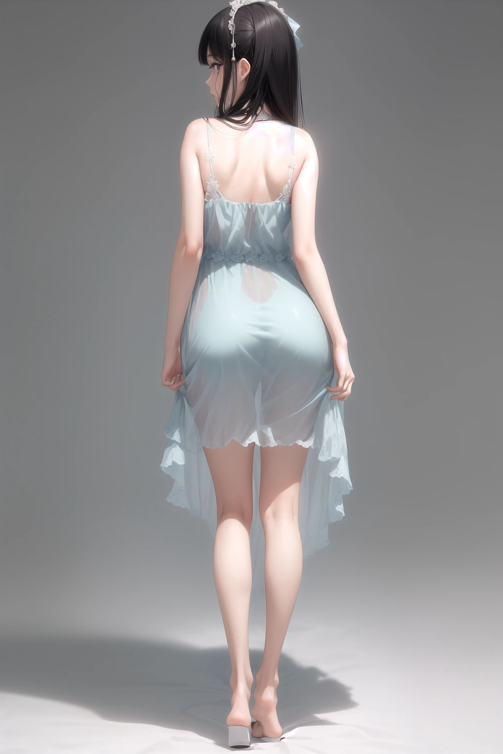 シフォンナイトドレス