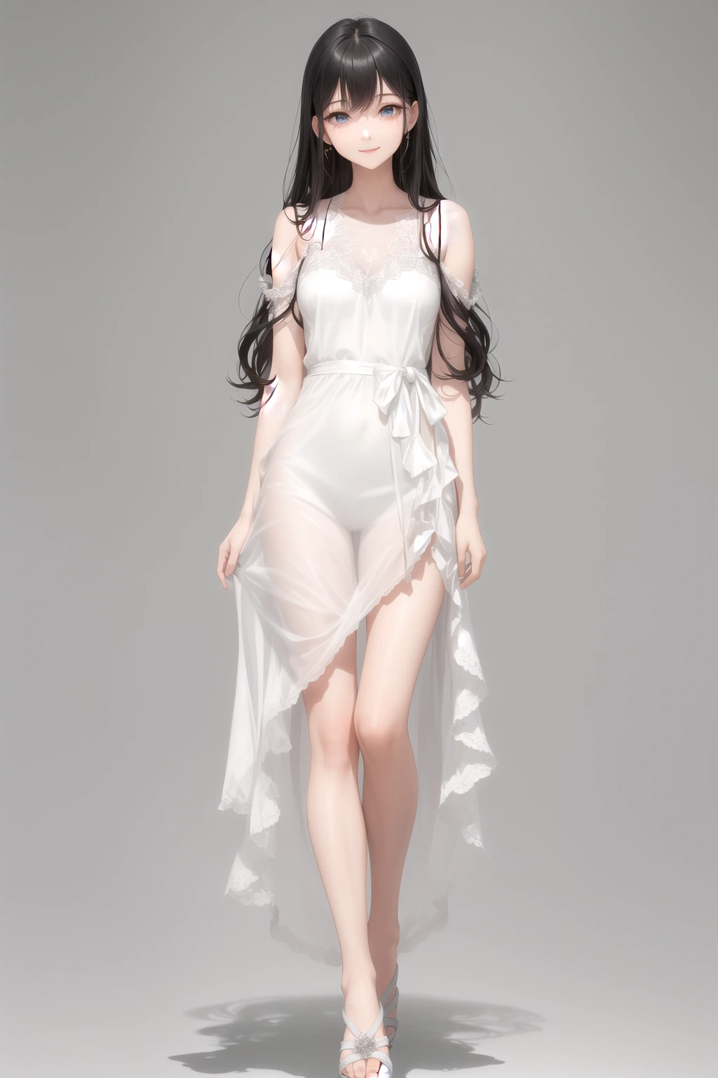 シフォンナイトドレス