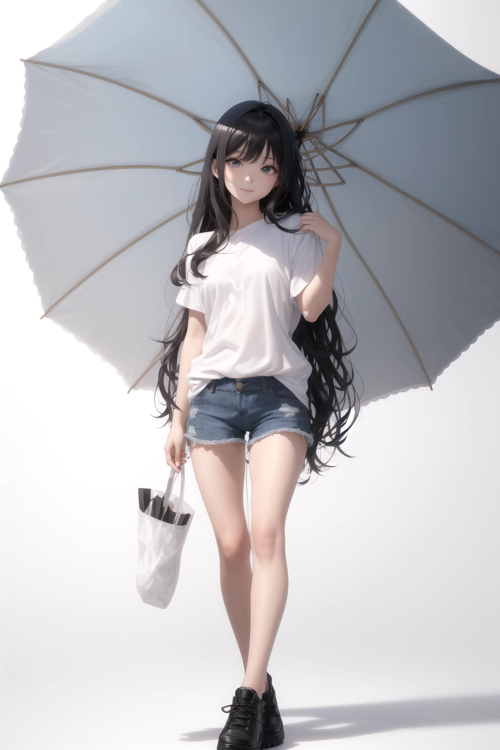 傘をさす