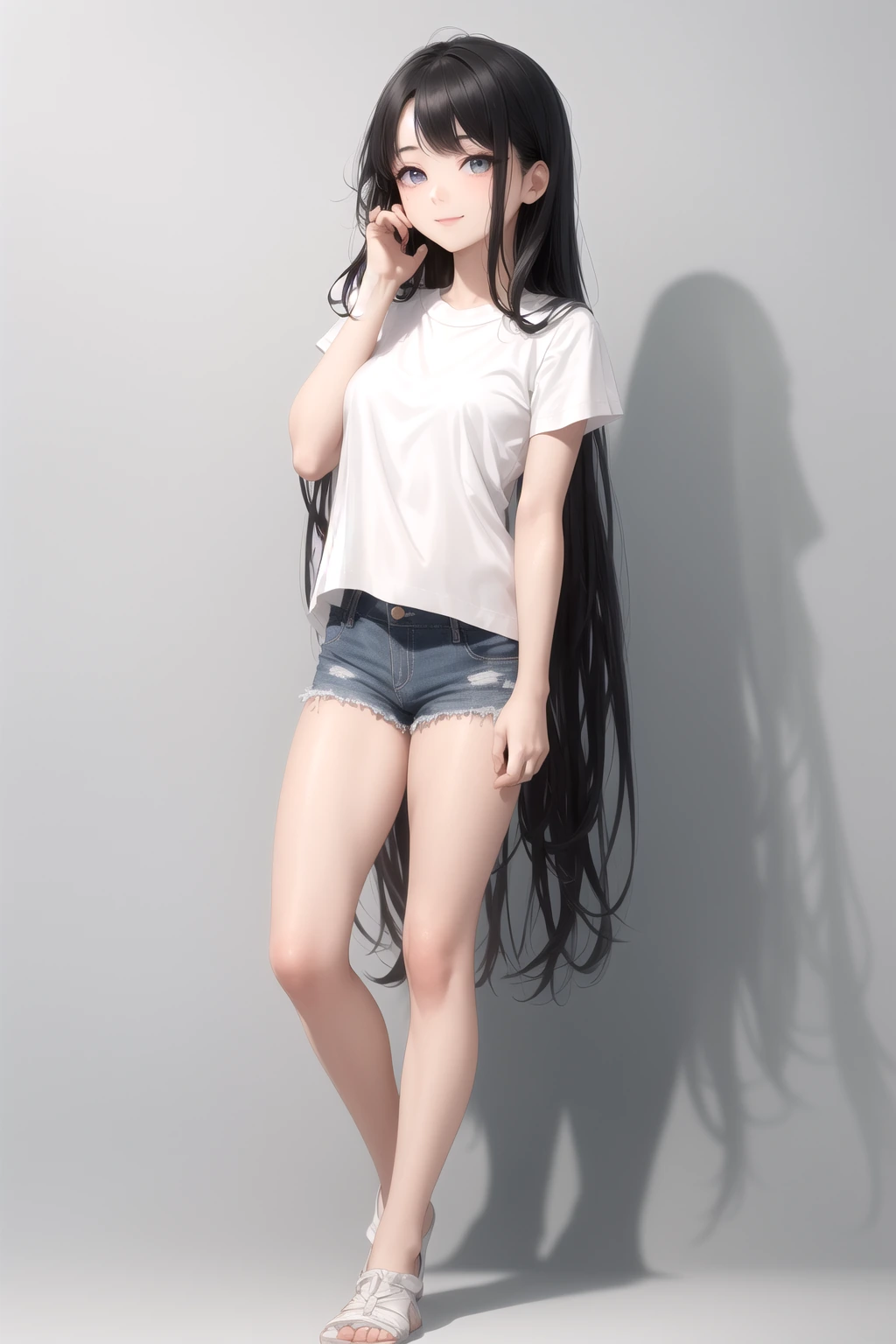 遠くを見る