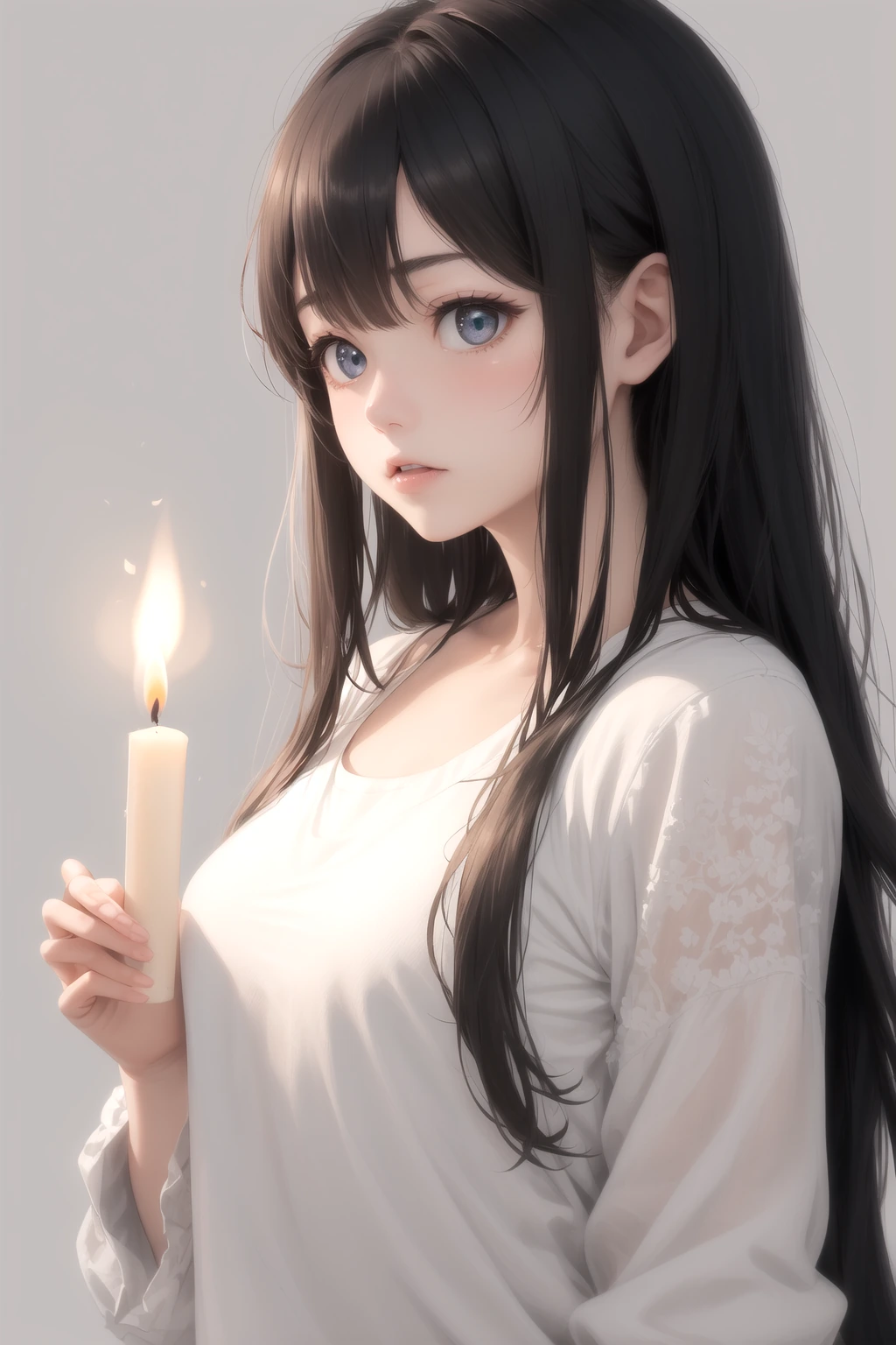 ろうそくの光