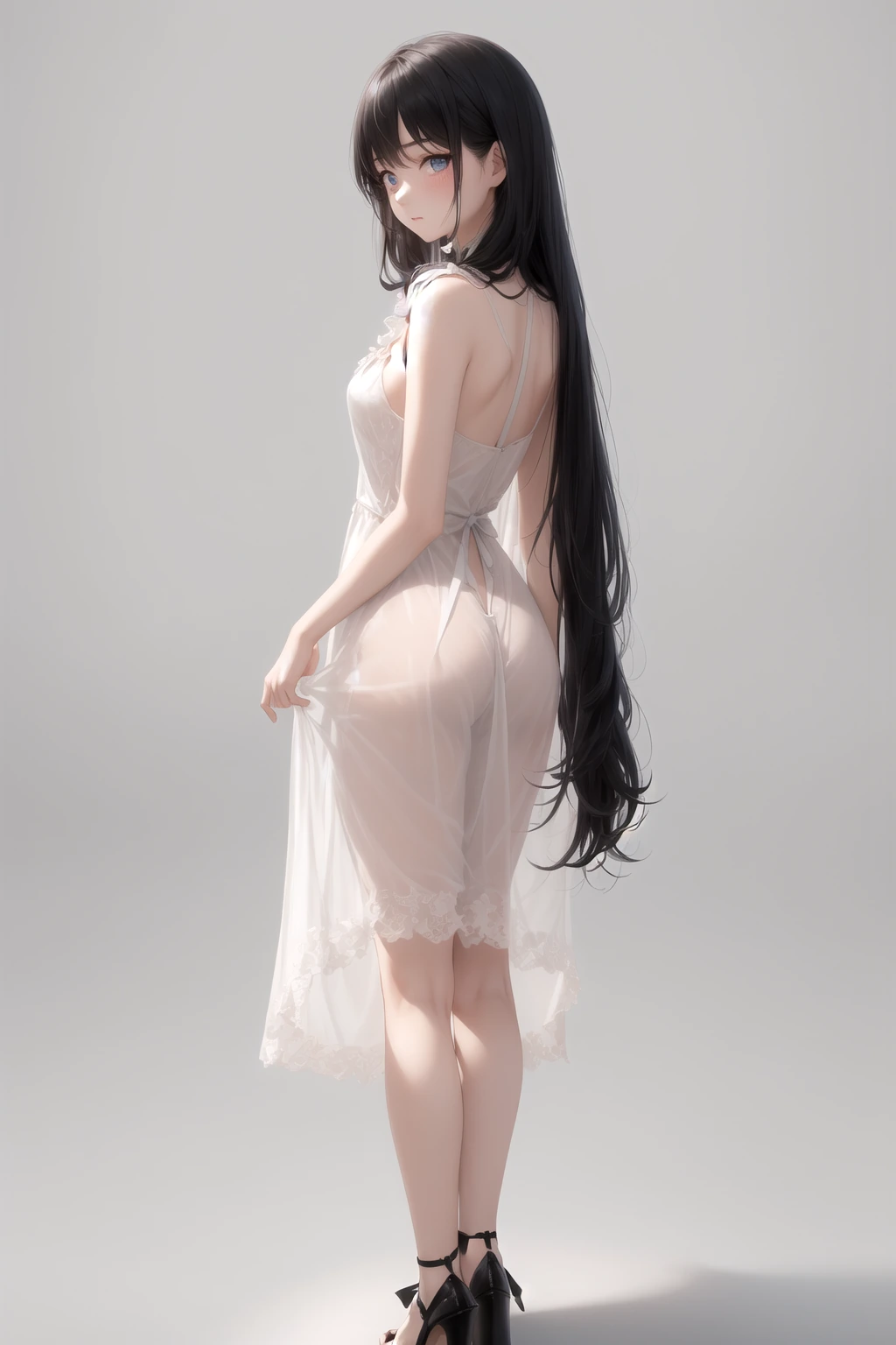 シフォンワンピ