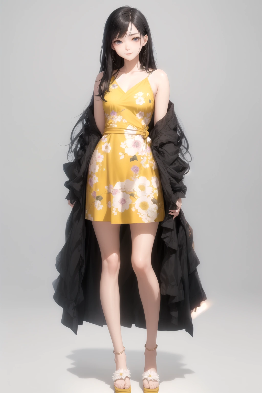 花柄サマーワンピ