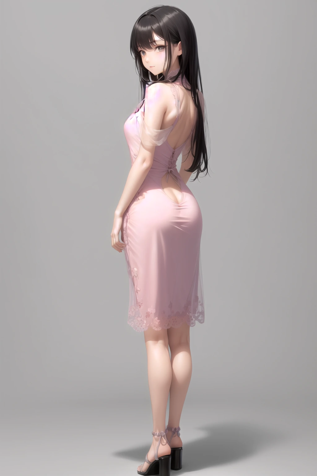 ベロアワンピ