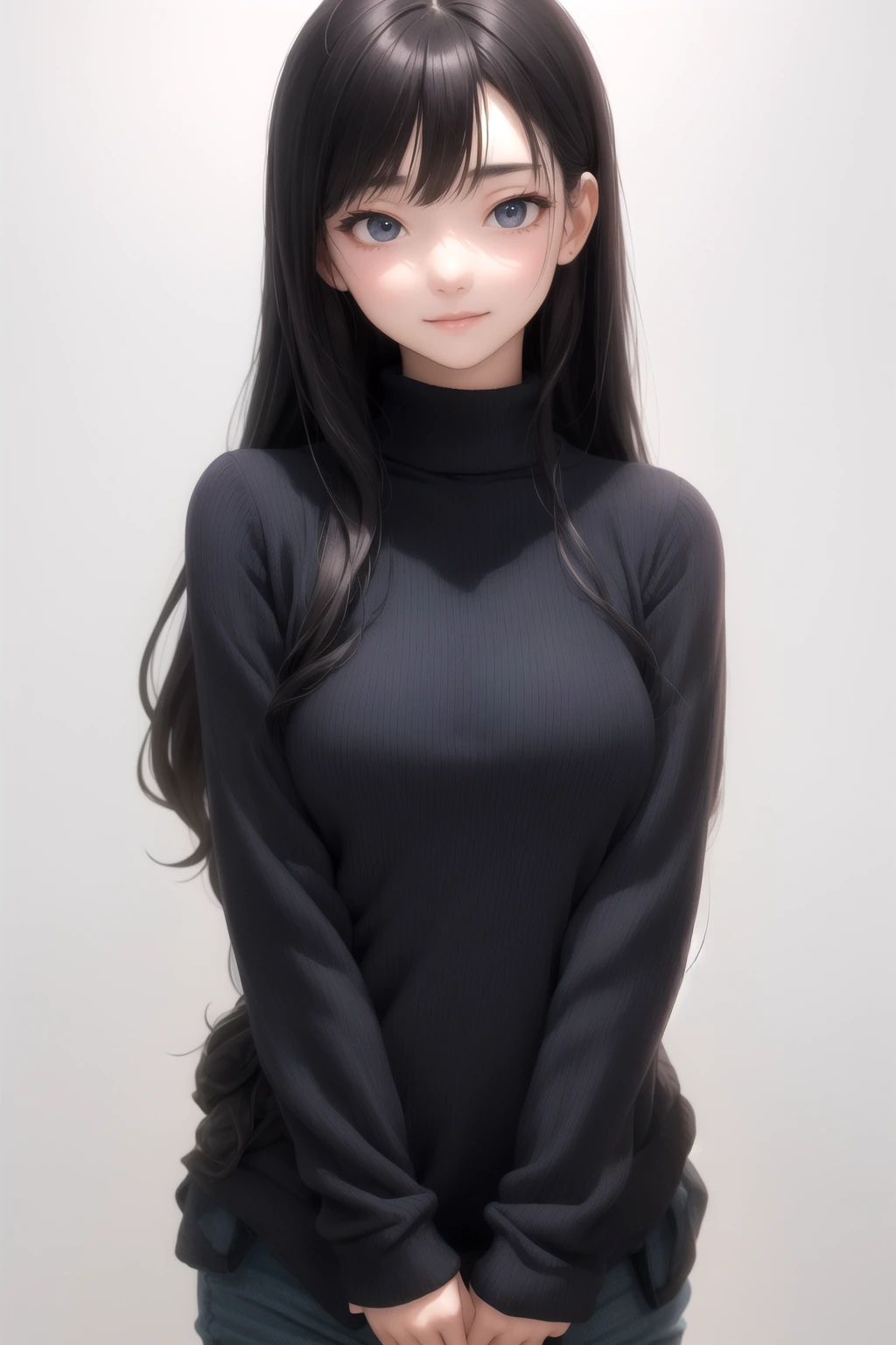 モックネックニット