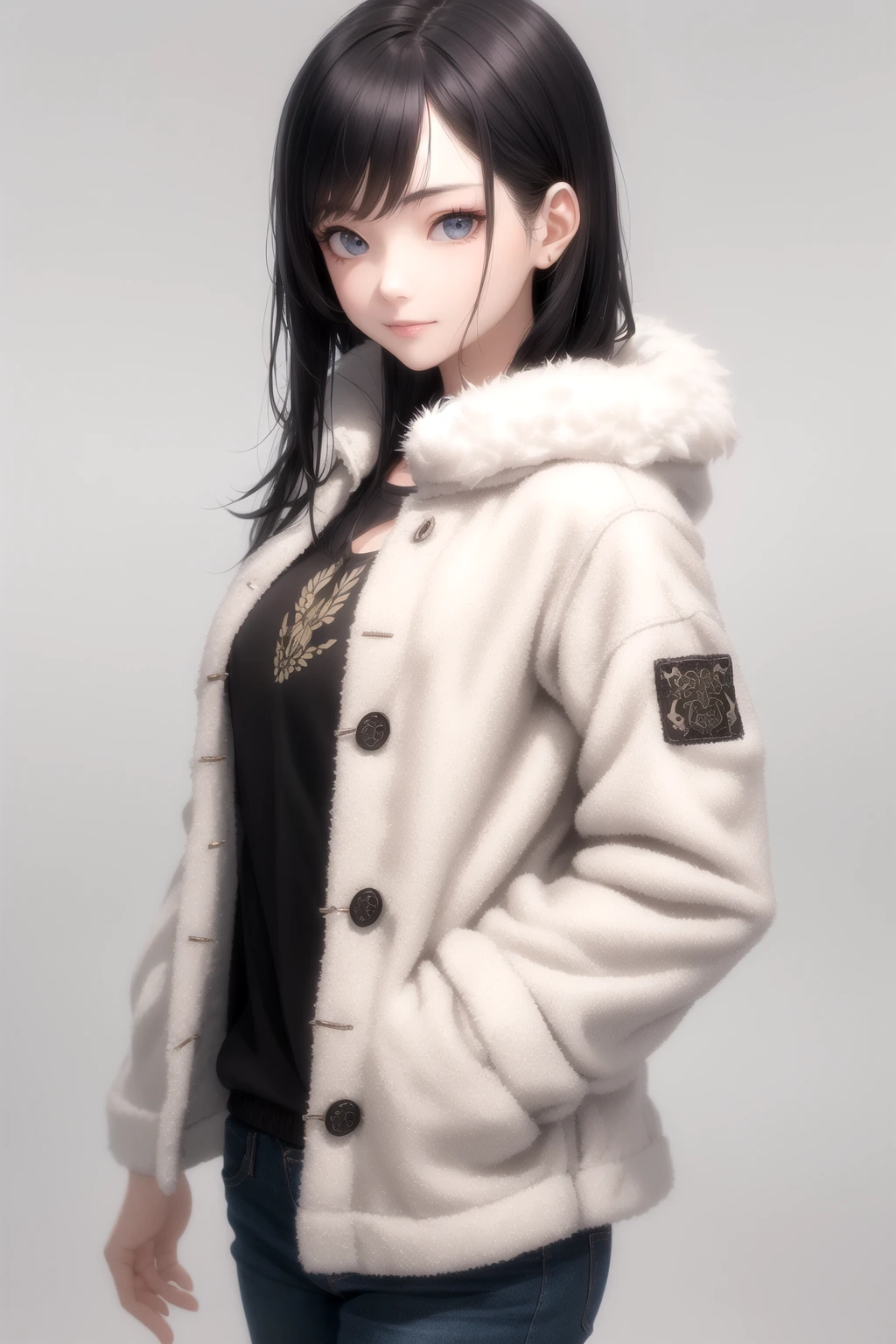 ボアブルゾン