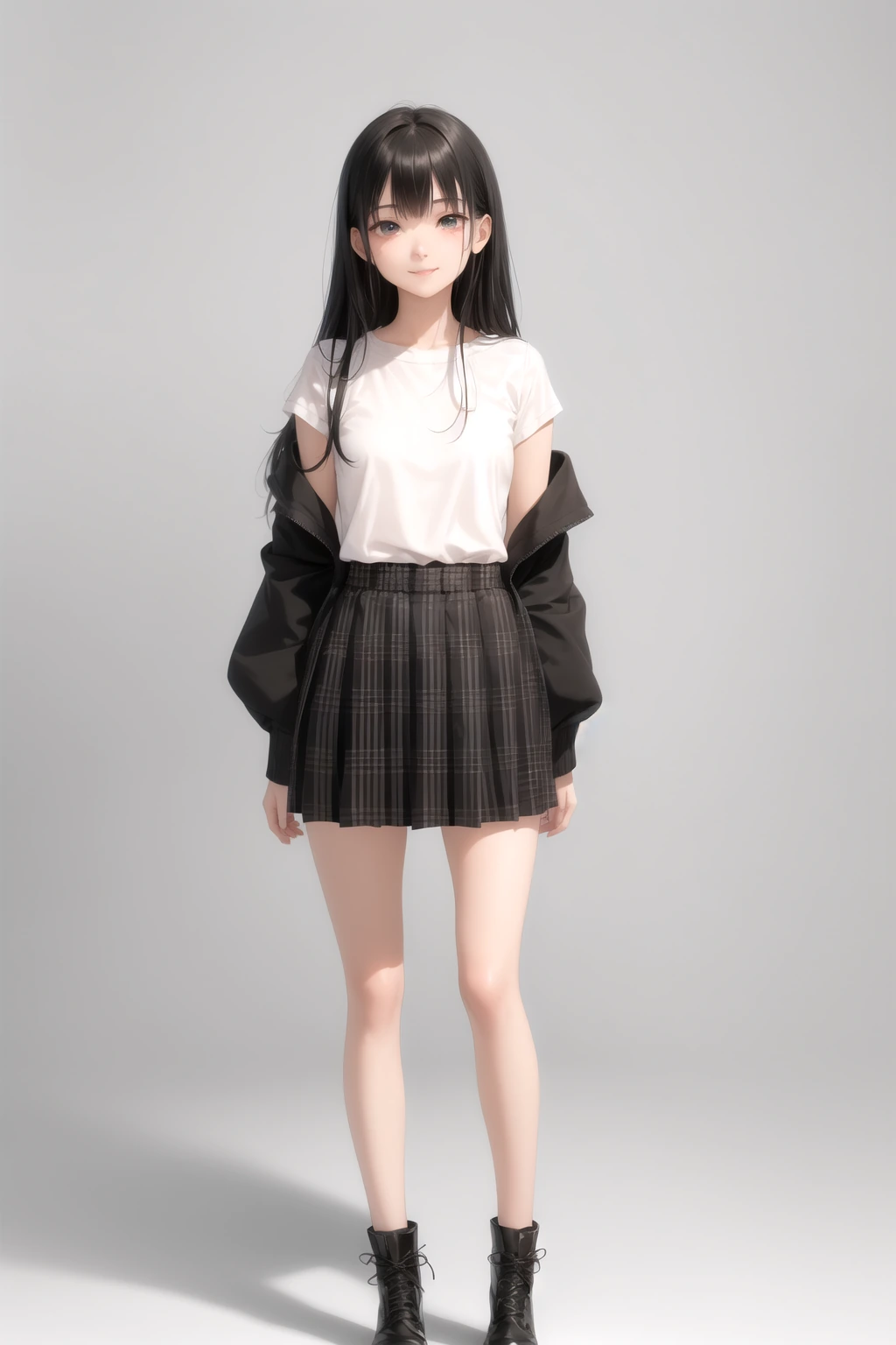 チェックスカート