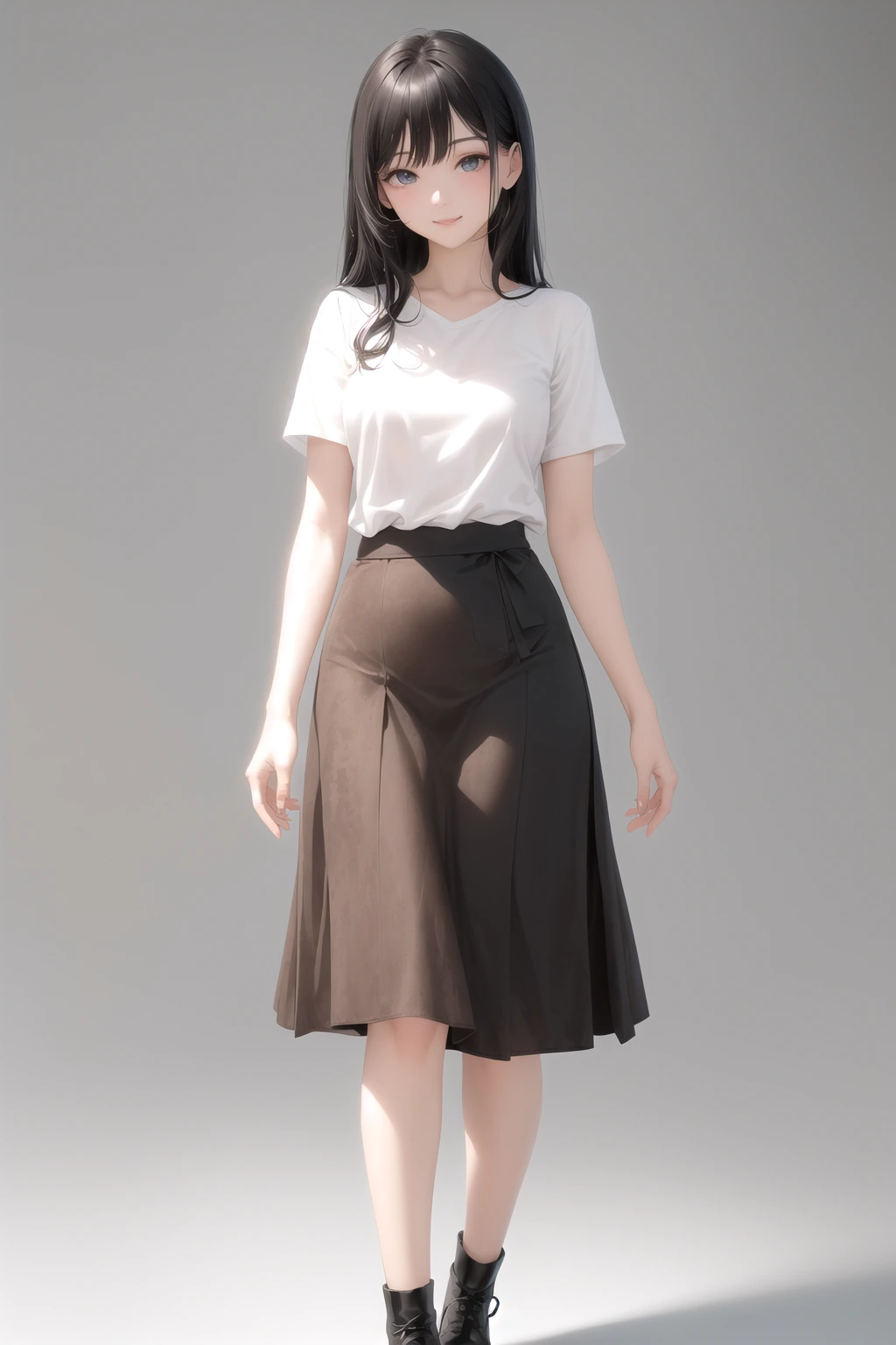 スエードスカート