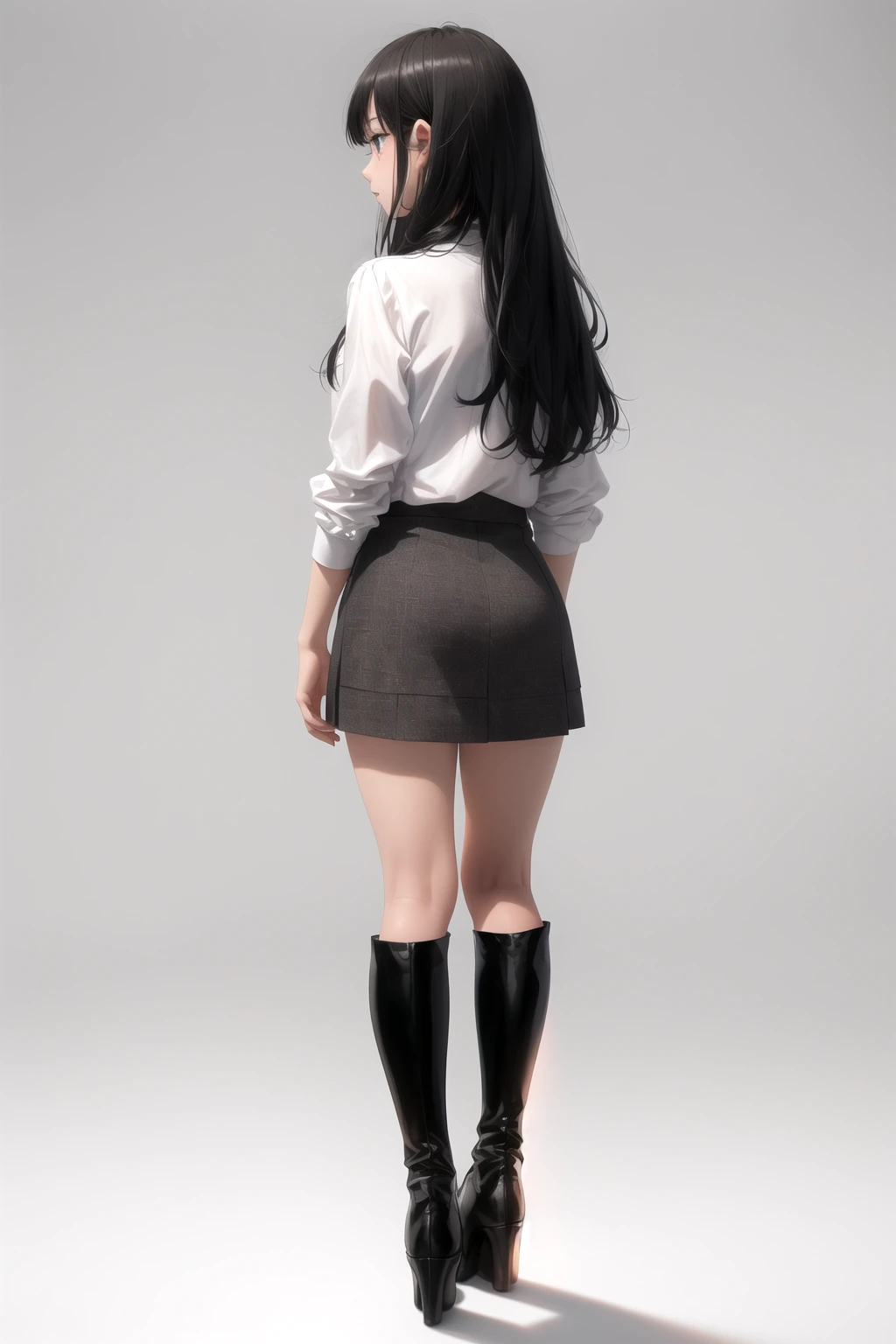 秋冬素材のミニスカート
