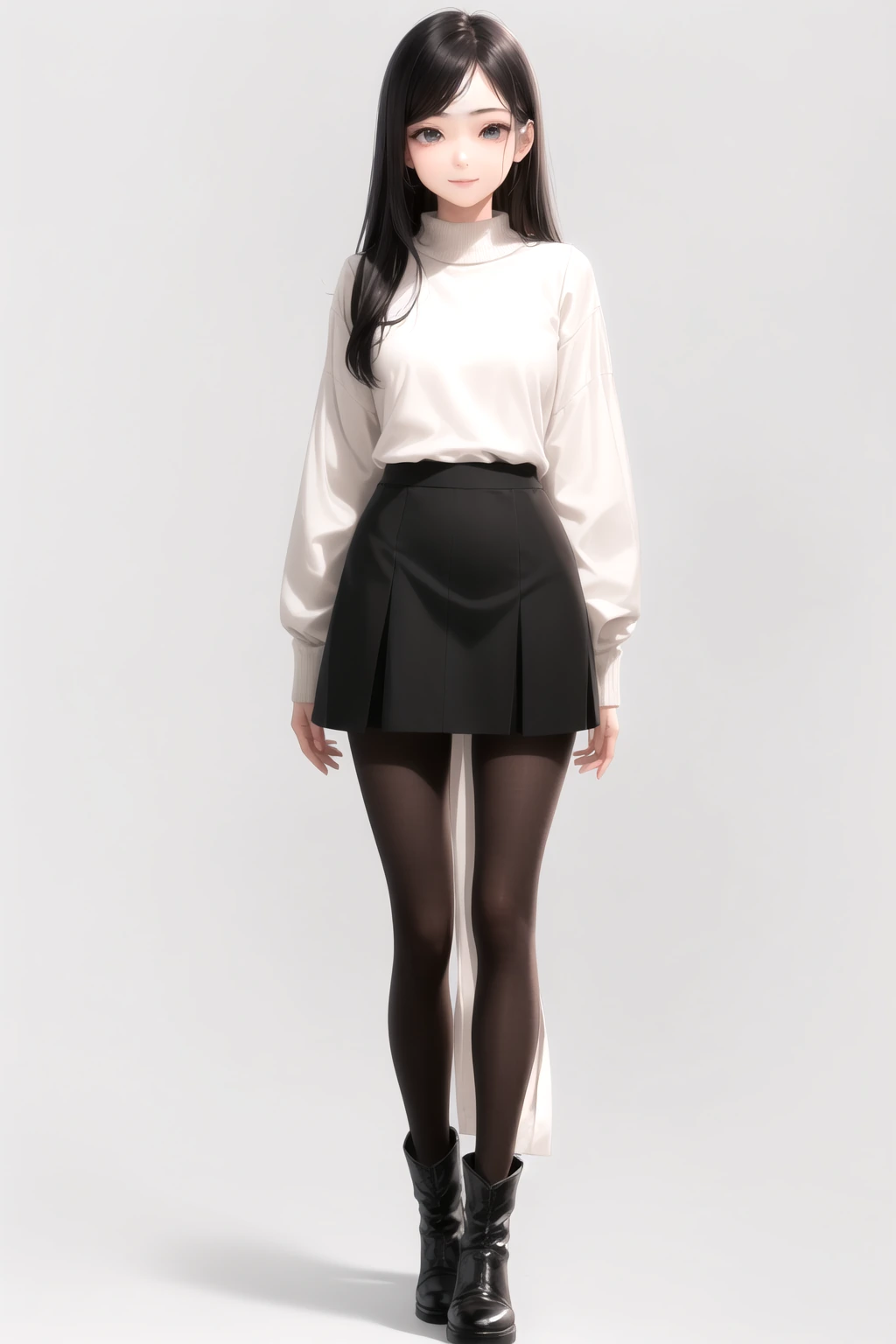 秋冬素材のミニスカート