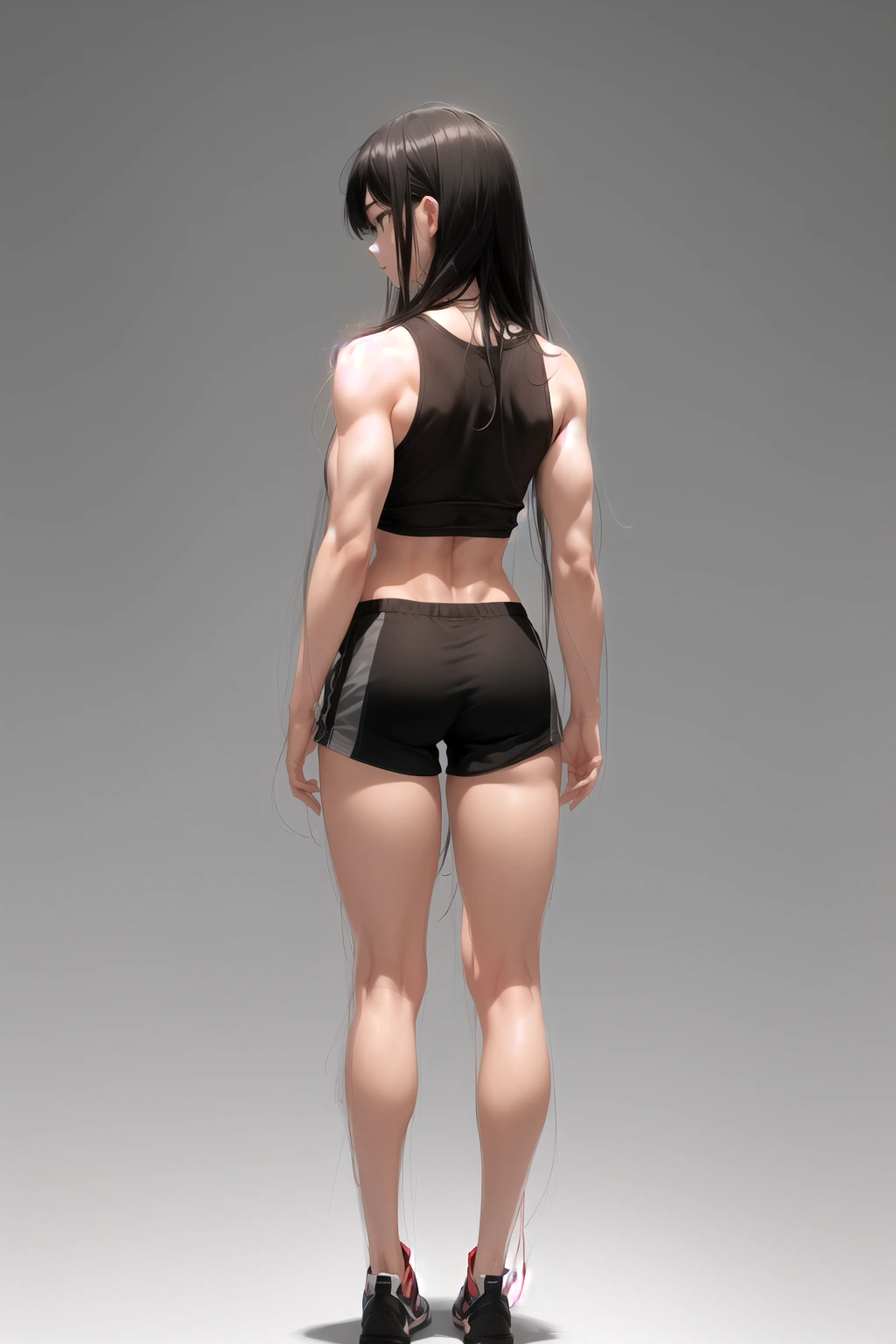 腹筋くっきり