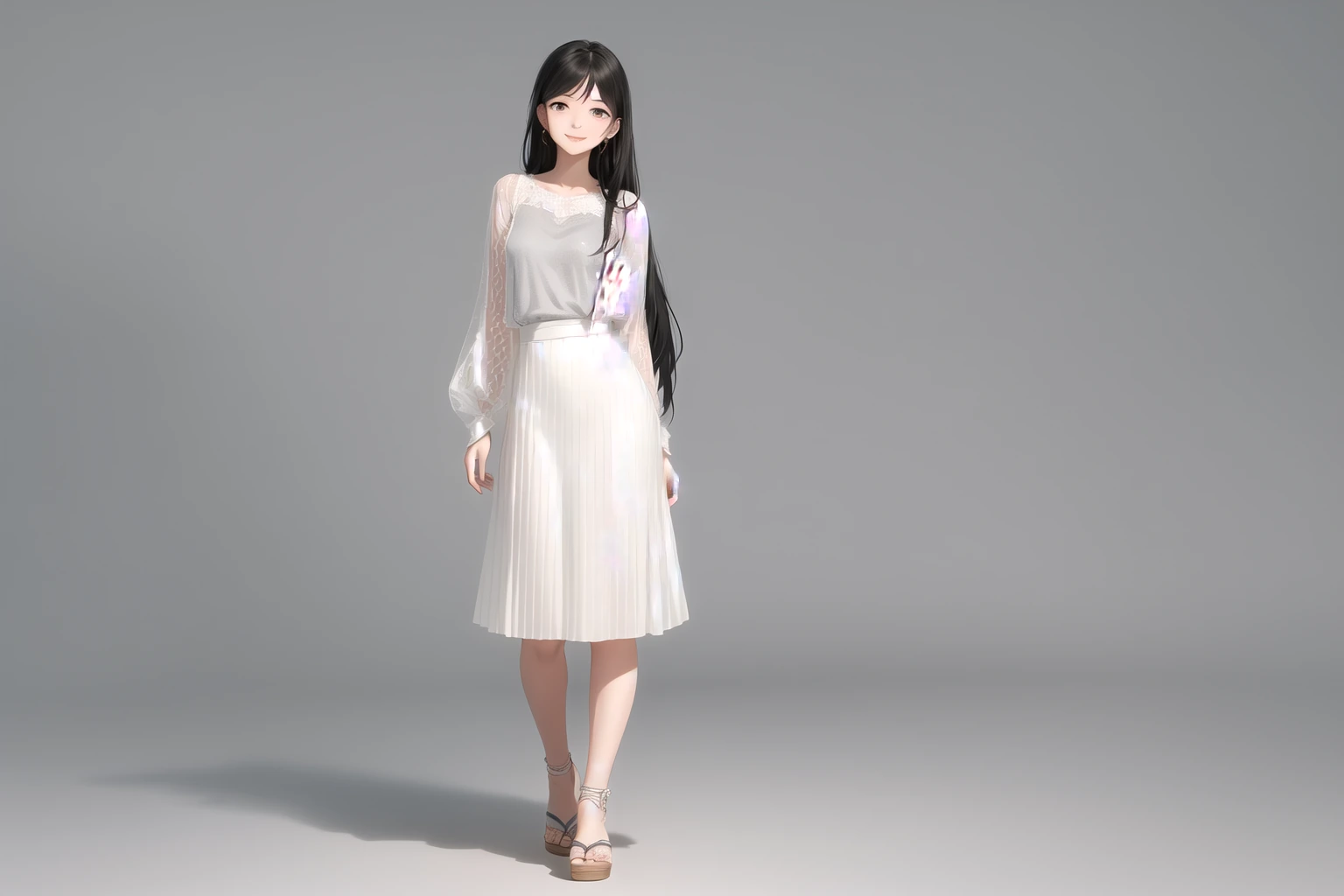 前を見る四つん這い