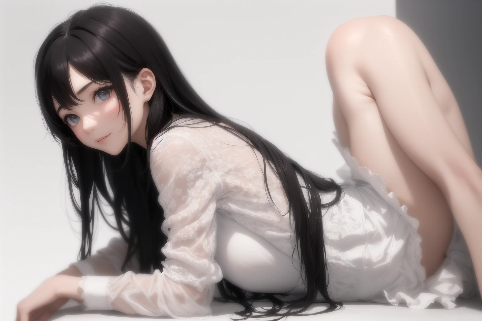 振り向き四つん這い