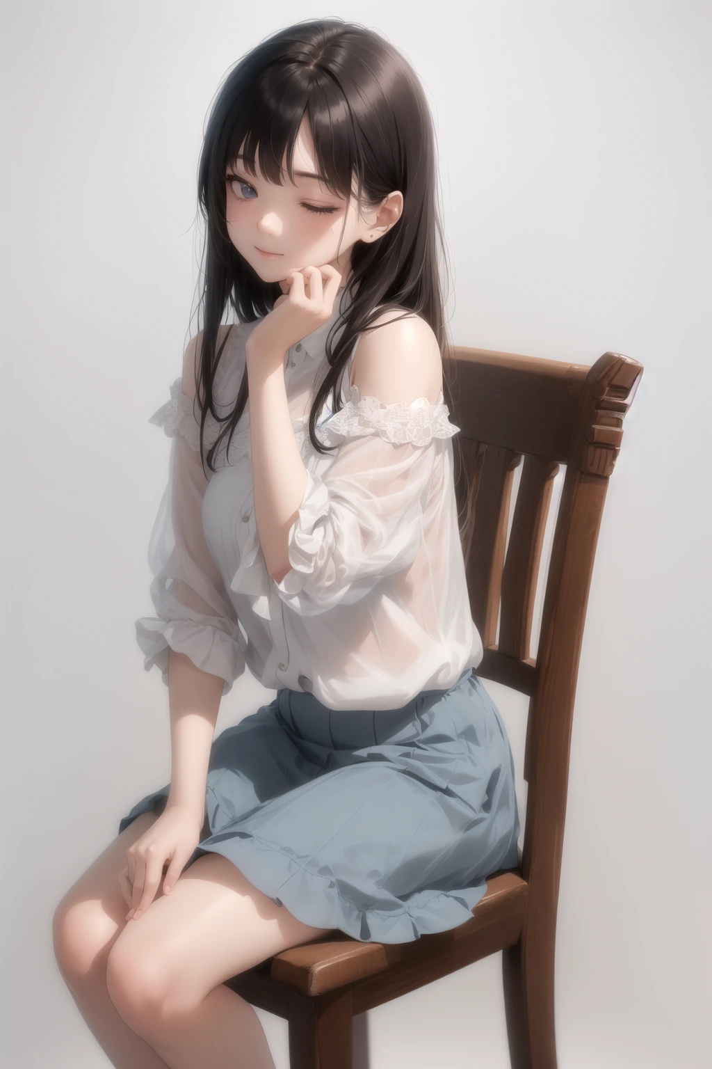 椅子でぐったり