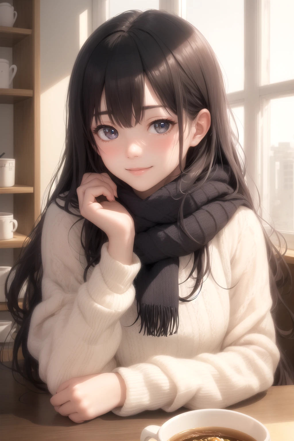 カフェで読書