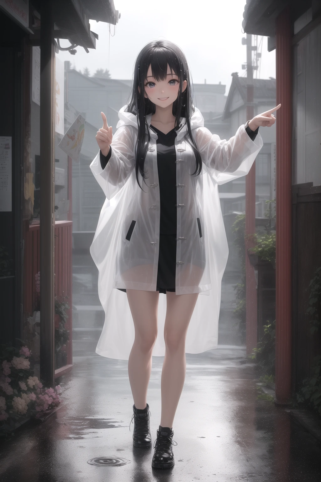 夕立の後の虹
