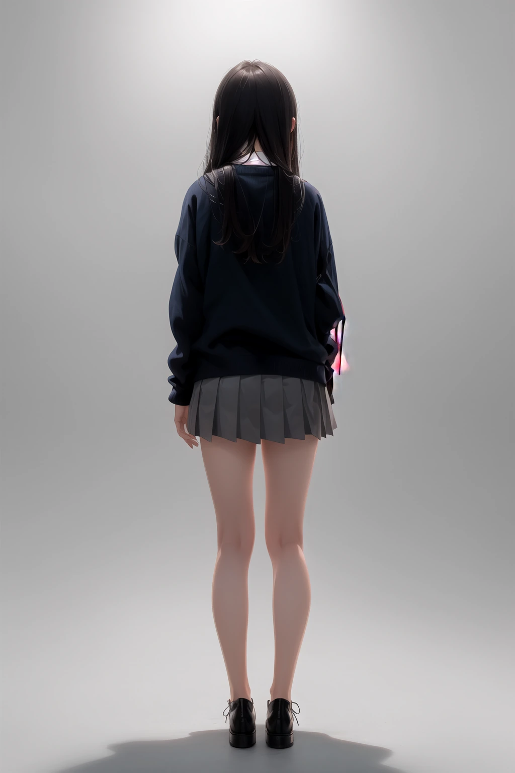 Vネックセーター（紺）