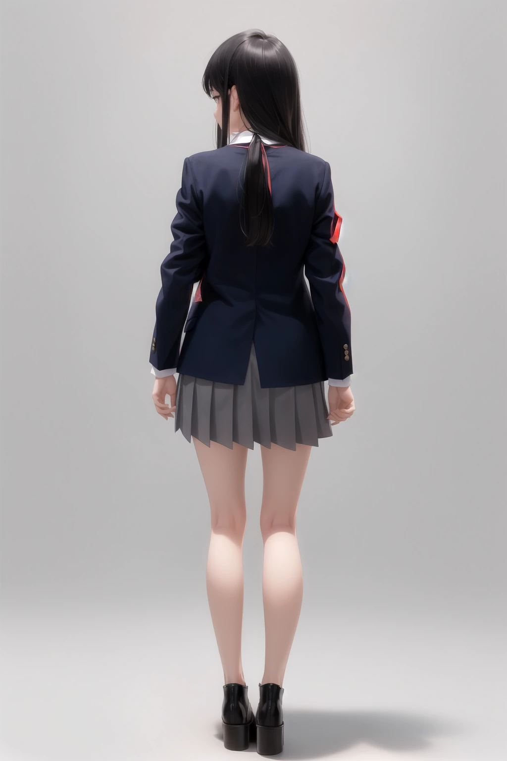 シングル2つボタン（紺）