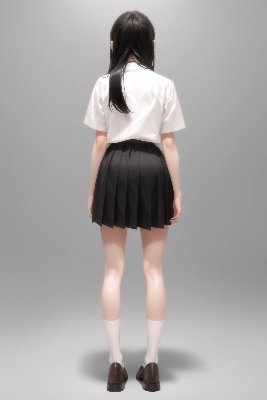 白クルーソックス