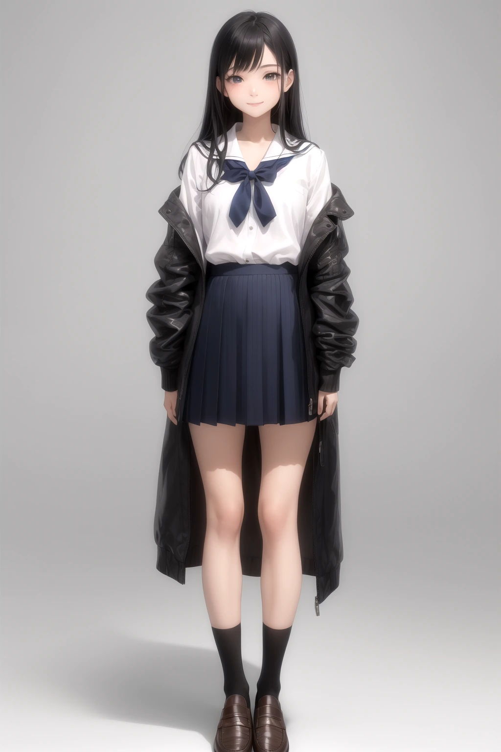 ローファー（黒）