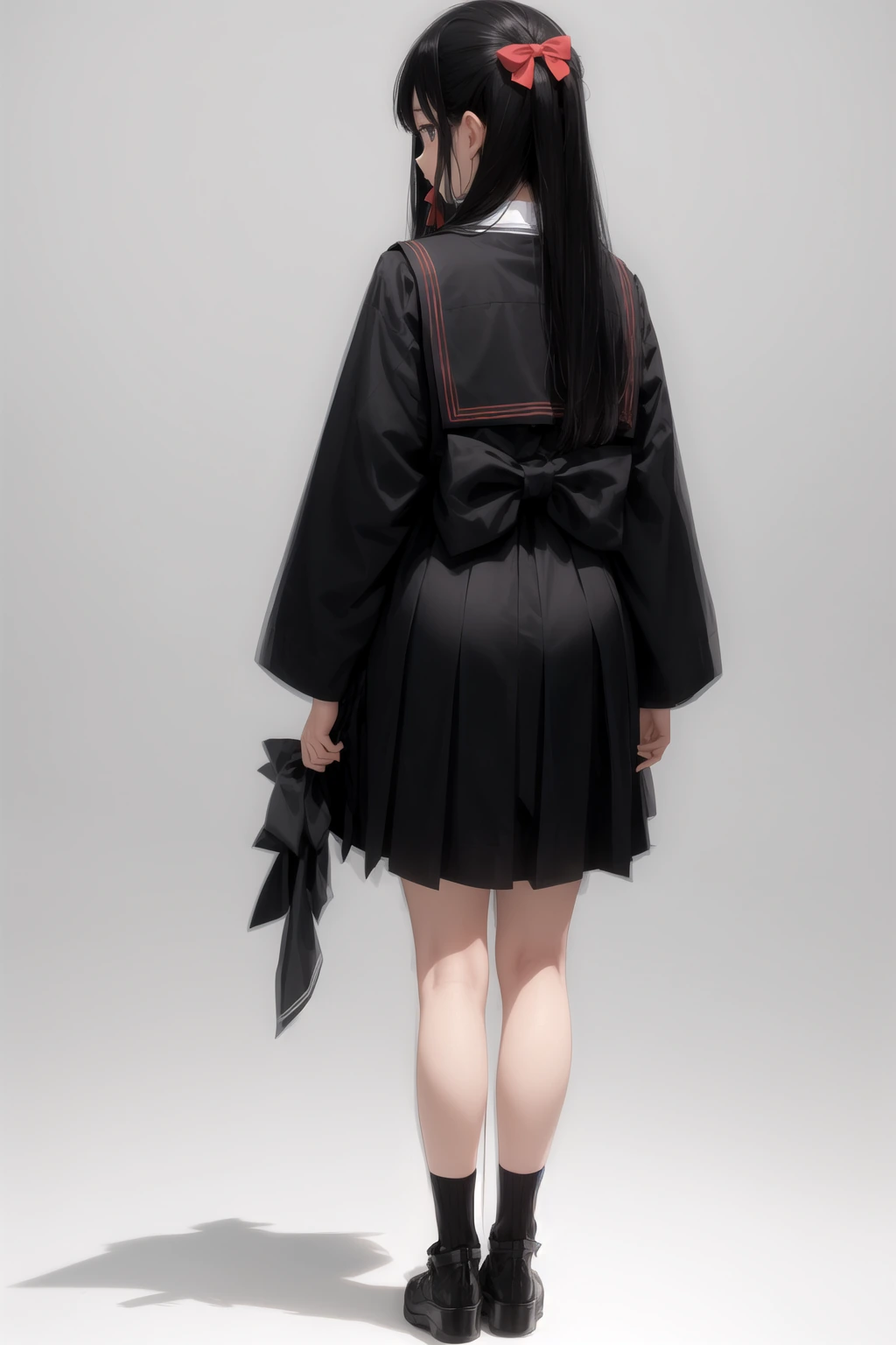 アニメ風大きめリボン