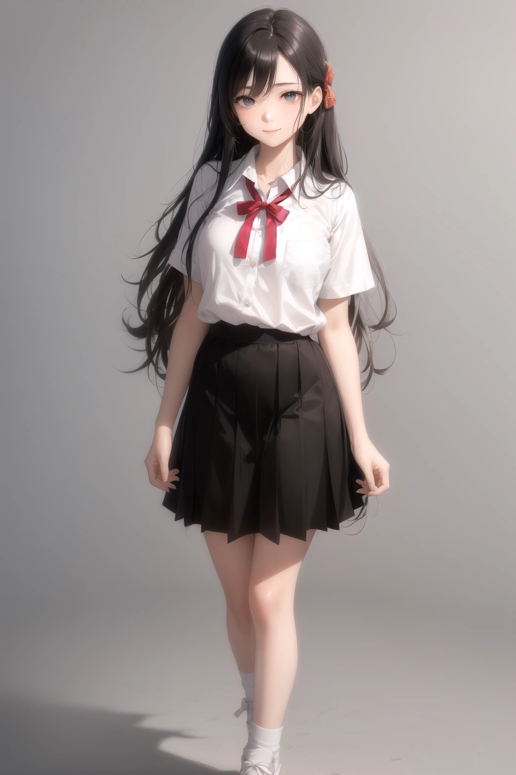 アニメ風大きめリボン