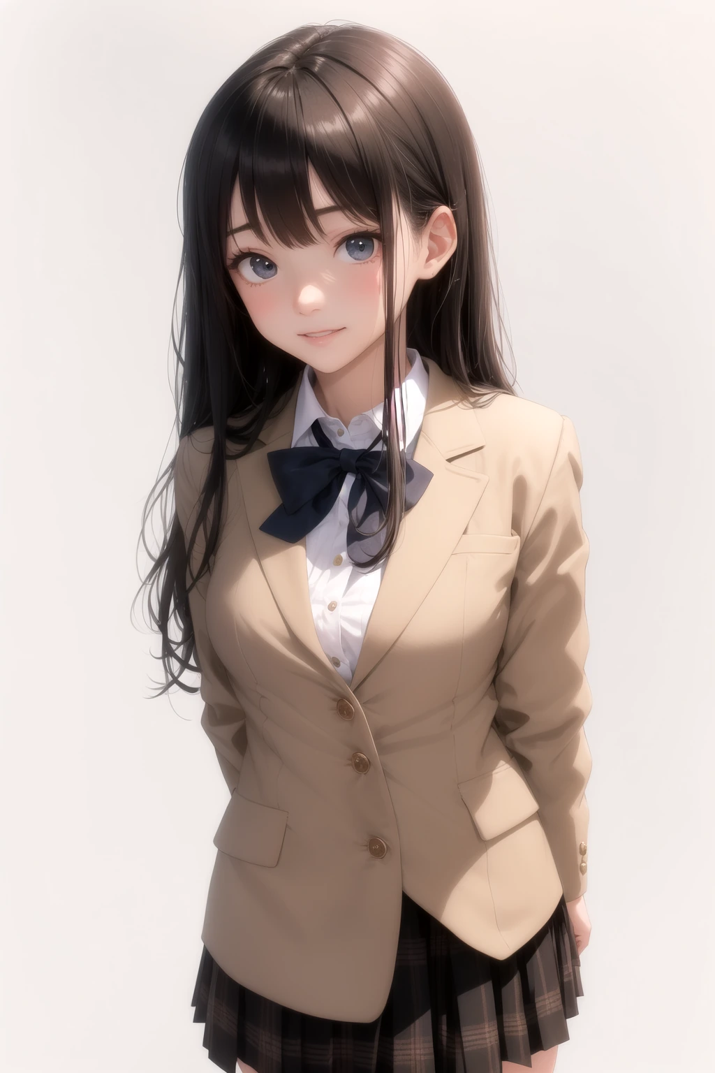 キャメルブレザー＋タータン