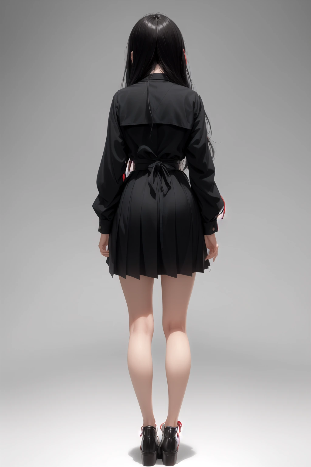 ベルト付きワンピース制服