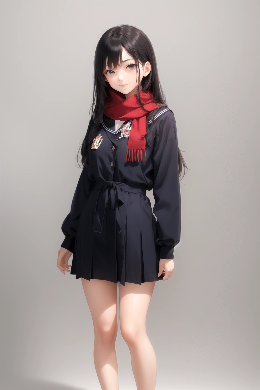 えんじ襟セーラー