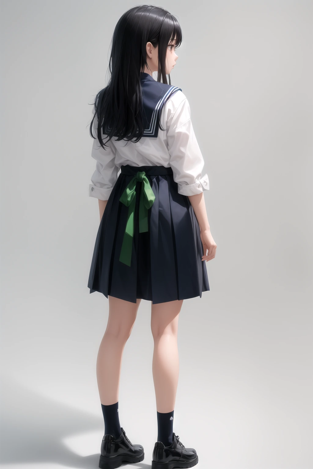 緑襟セーラー