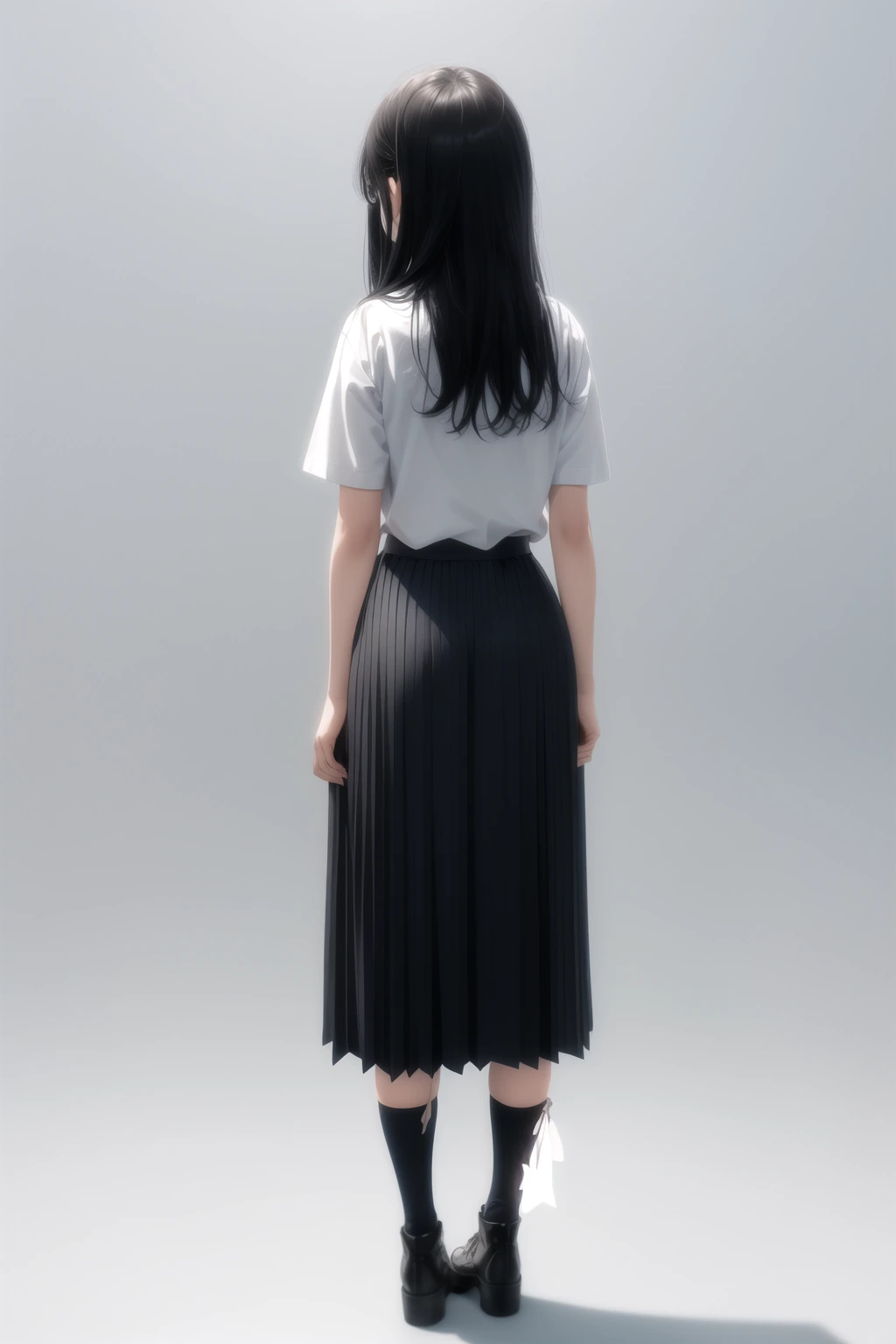 水色ブラウス