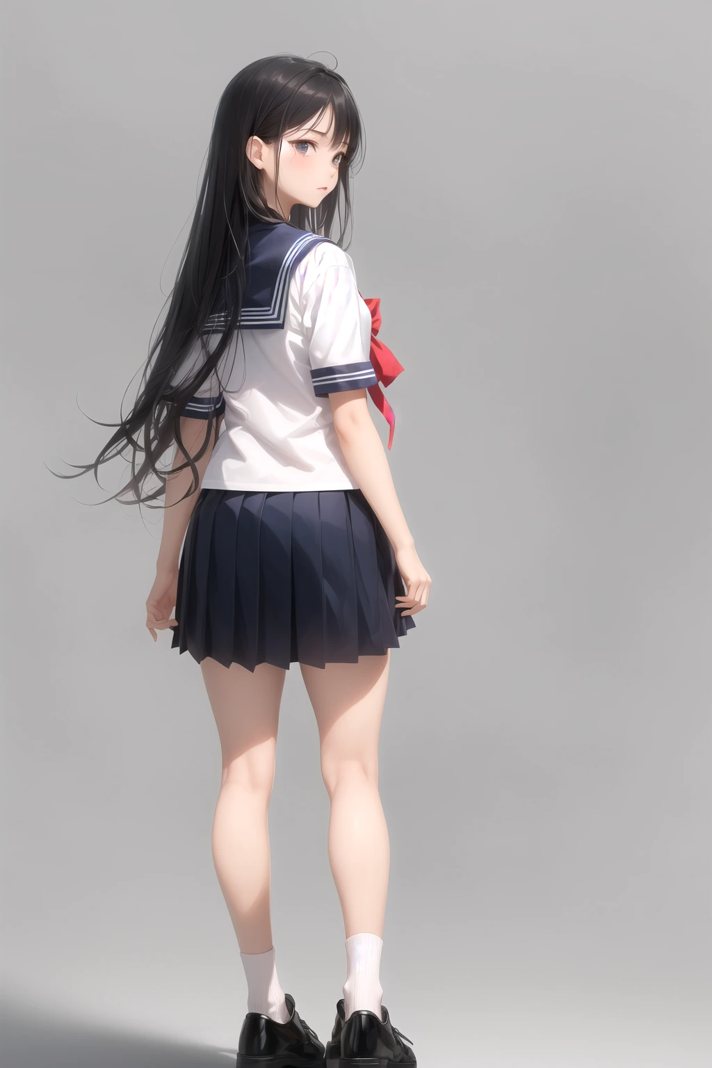 夏セーラー（白身頃×紺襟）