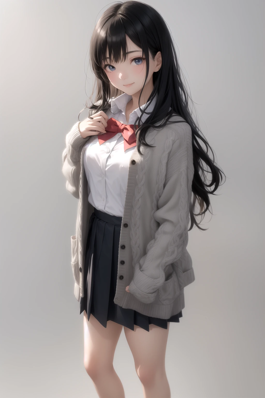 カーディガン肩掛け
