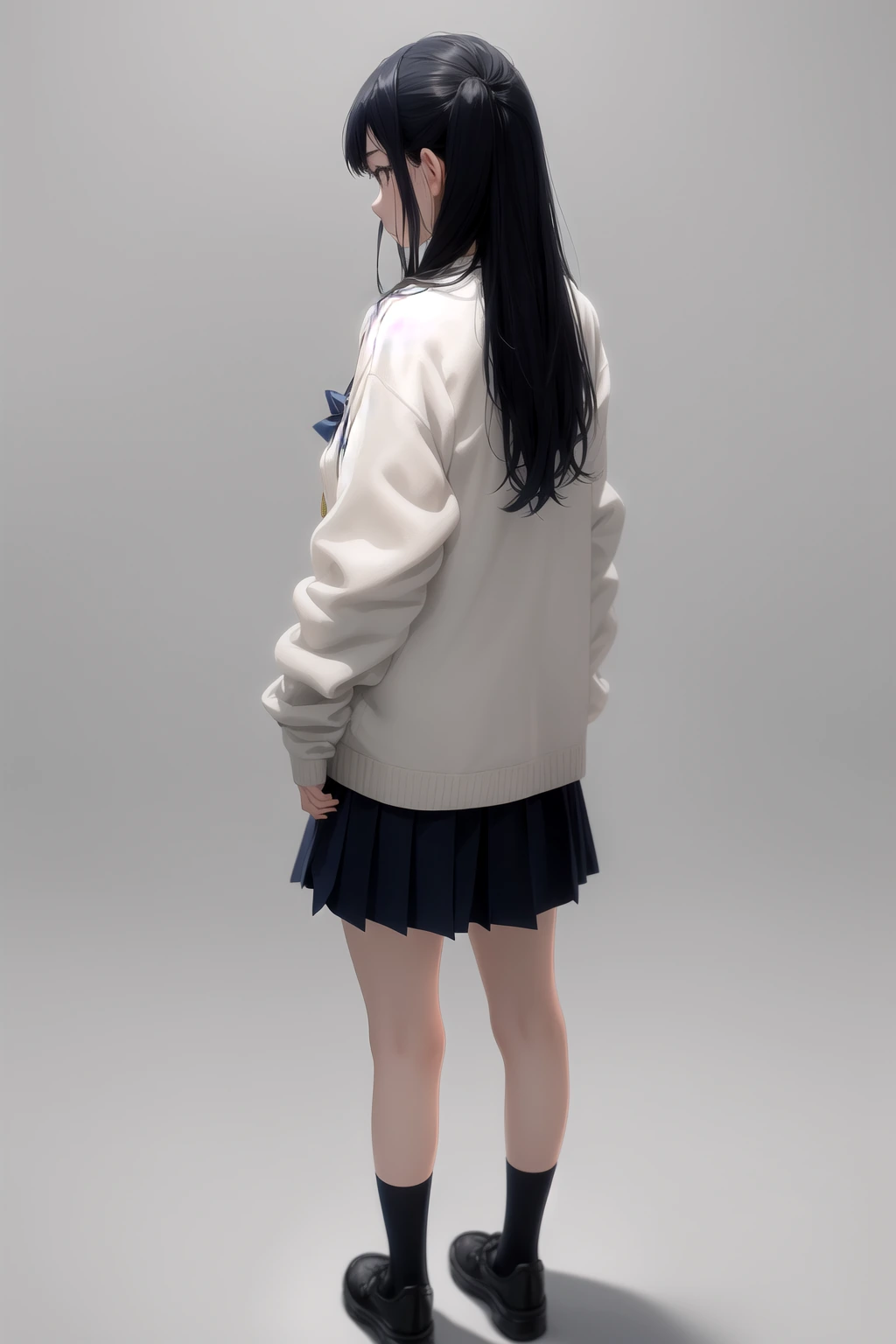 白カーディガン×セーラー