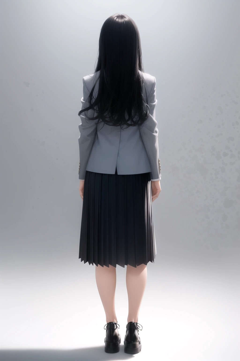 くすみブルーブレザー