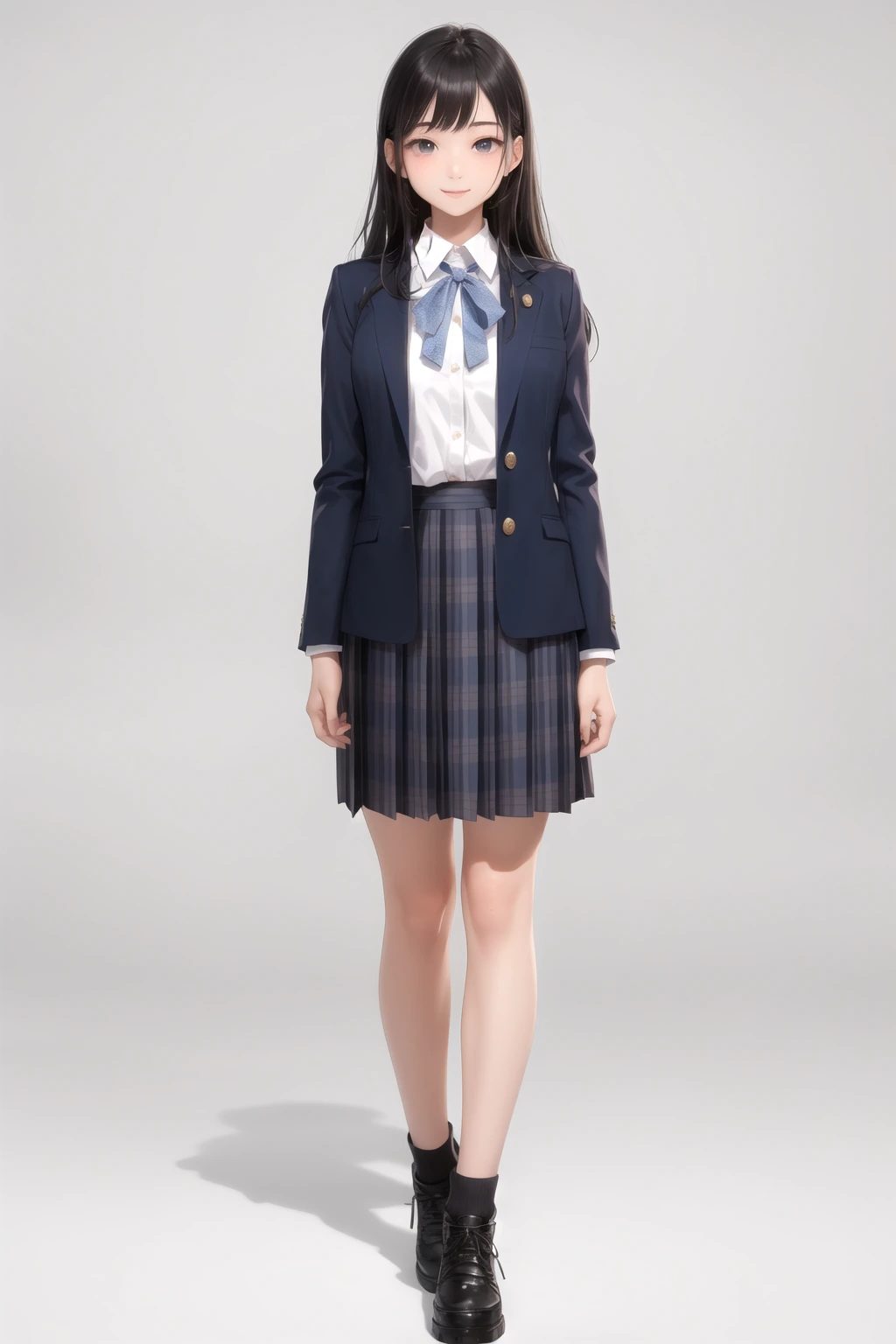 くすみブルーブレザー