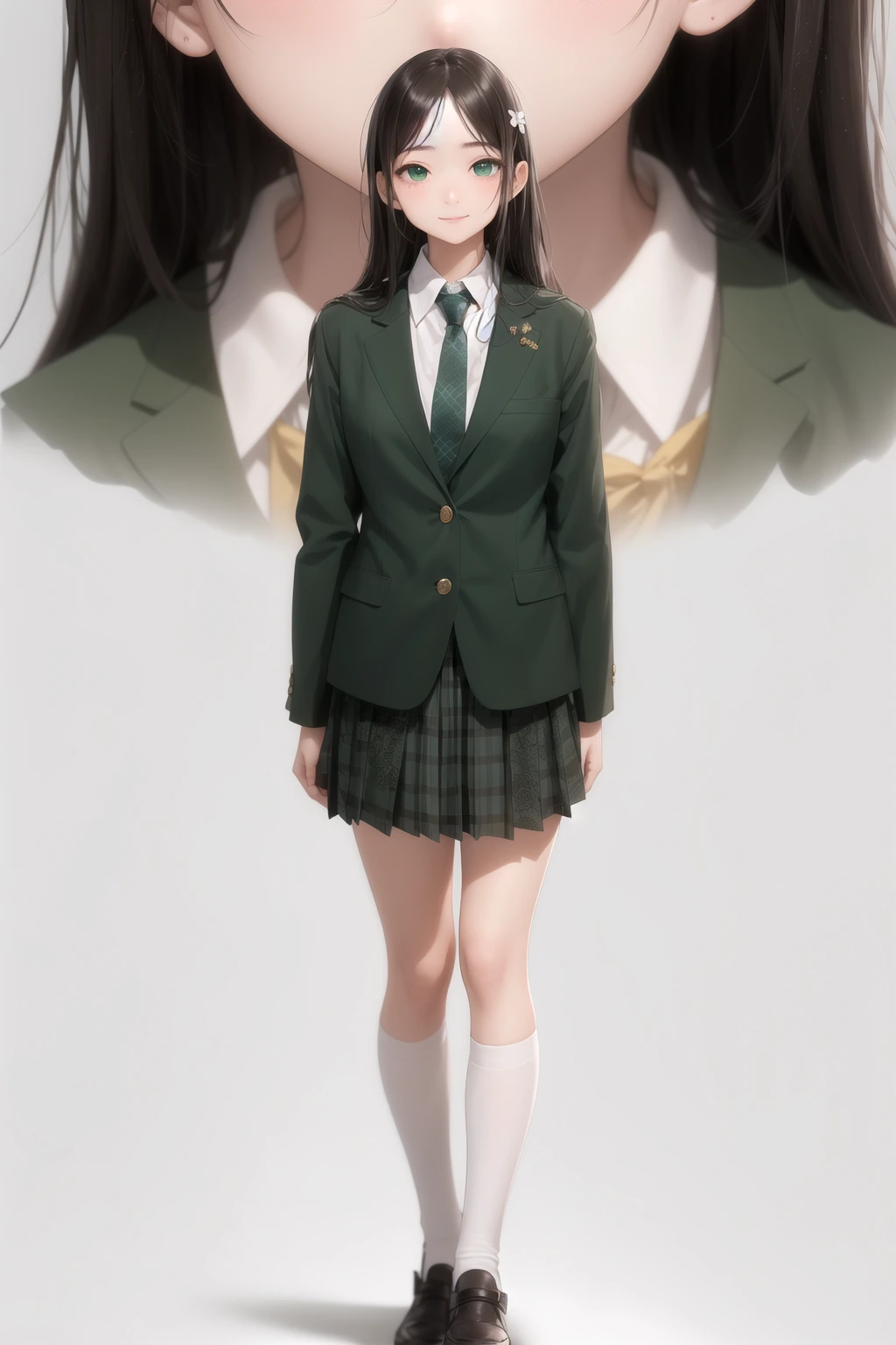 くすみグリーンブレザー