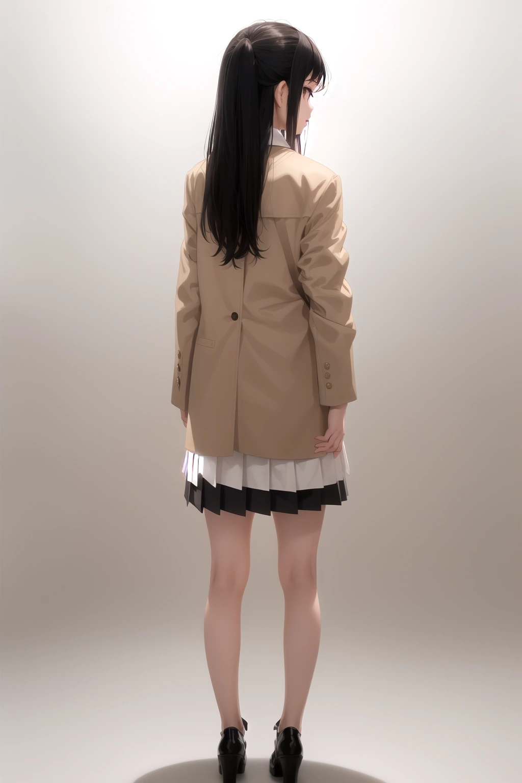 ブラウン系チェックスカート