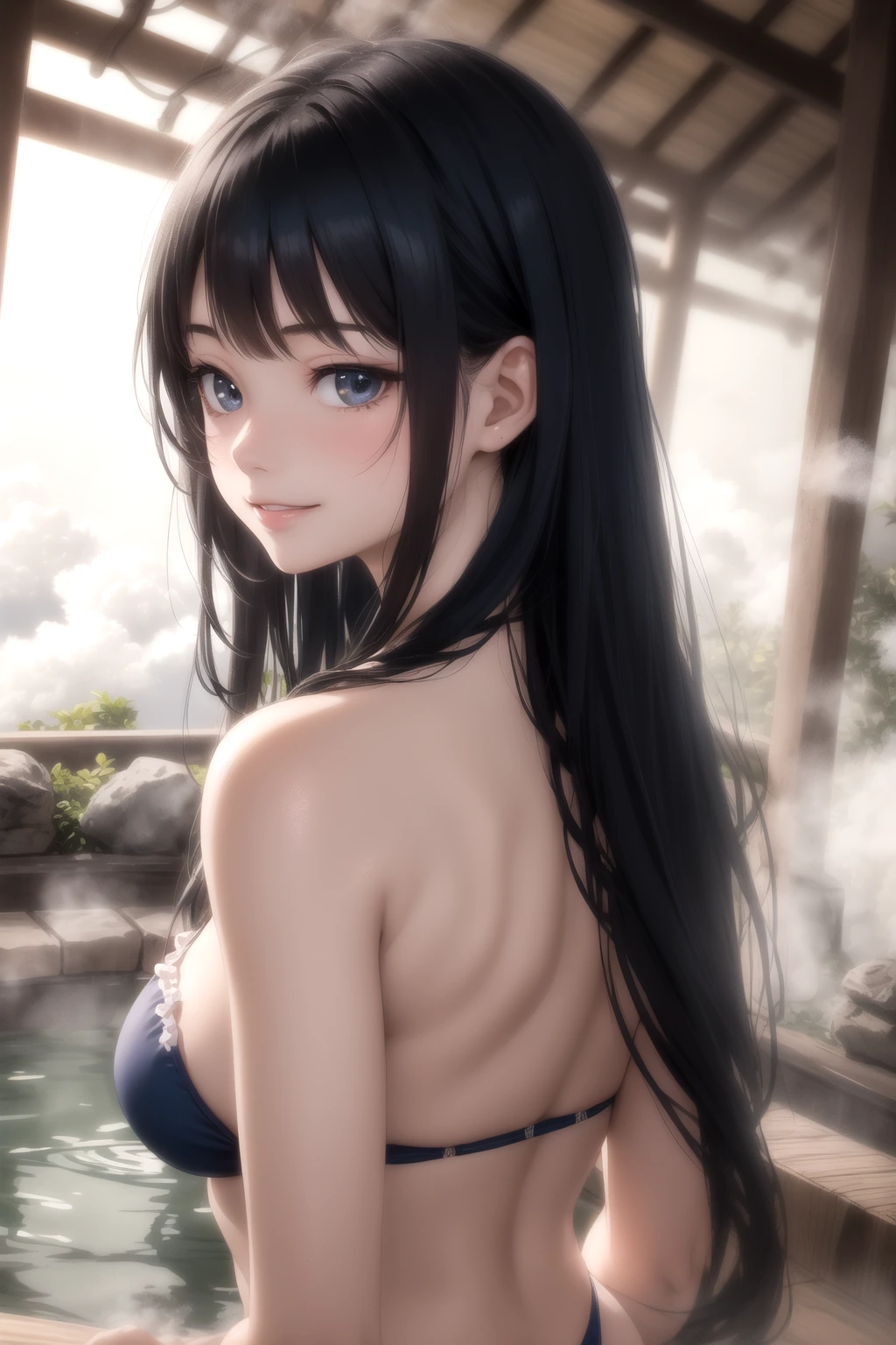 湯気越しに振り返る